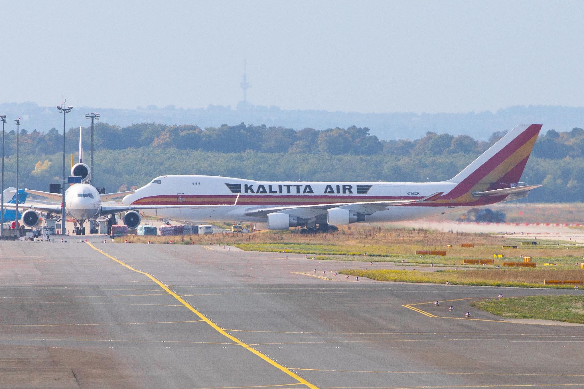 Frankfurt Airport: Kalitta Air (K4 / CKS) |  Boeing 747-4B5(F) B744 | N705CK | MSN 26413