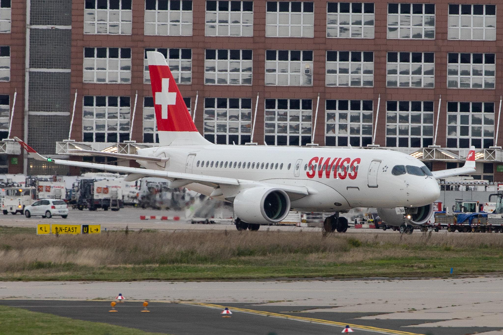 Frankfurt Airport: Swiss (LX / SWR) |  Airbus A220-100 BCS1 | HB-JBA | MSN 50010
