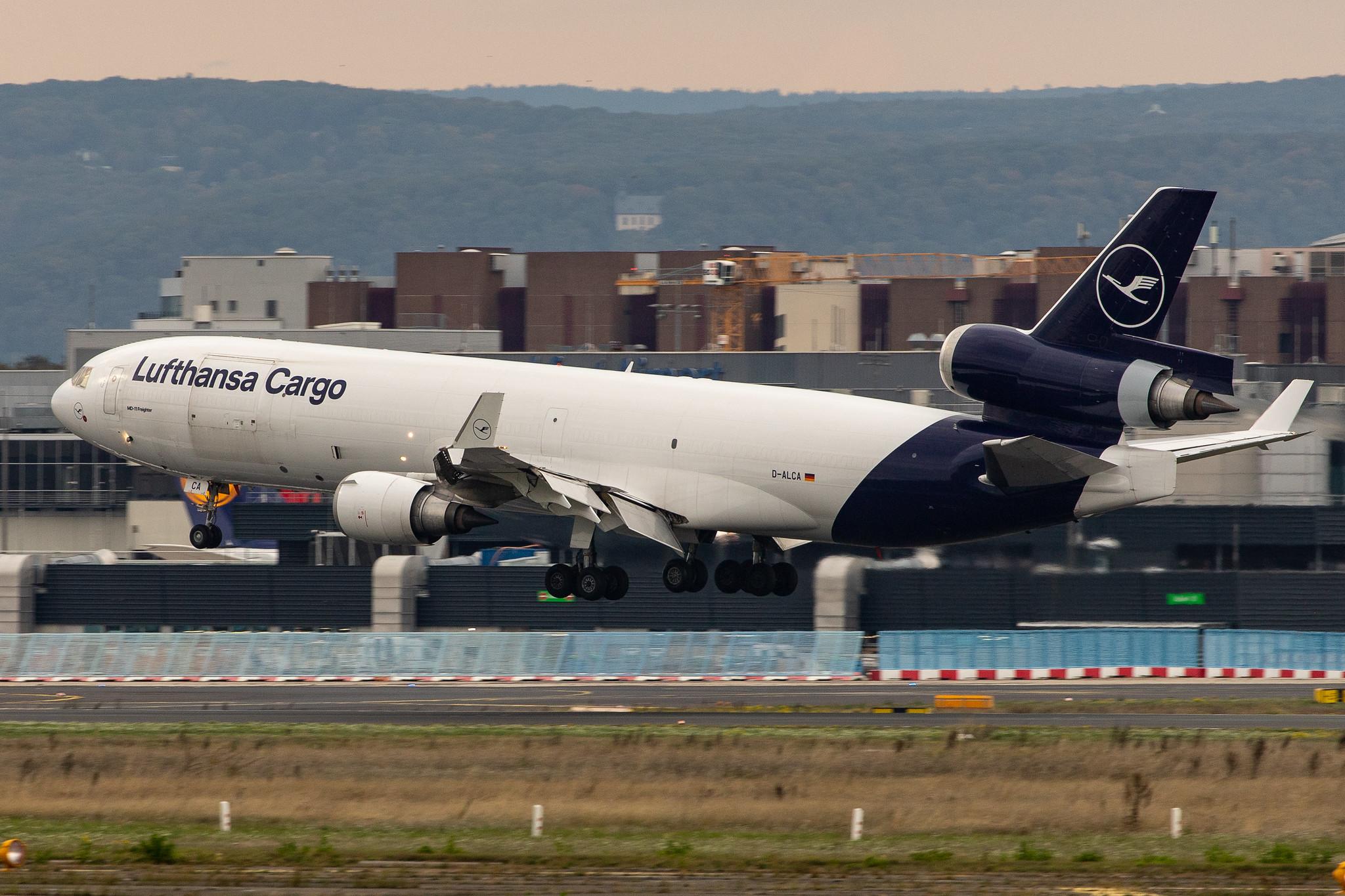 Frankfurt Airport: Lufthansa Cargo (/ GEC) |  McDonnell Douglas MD-11F MD11 | D-ALCA | MSN 48781
