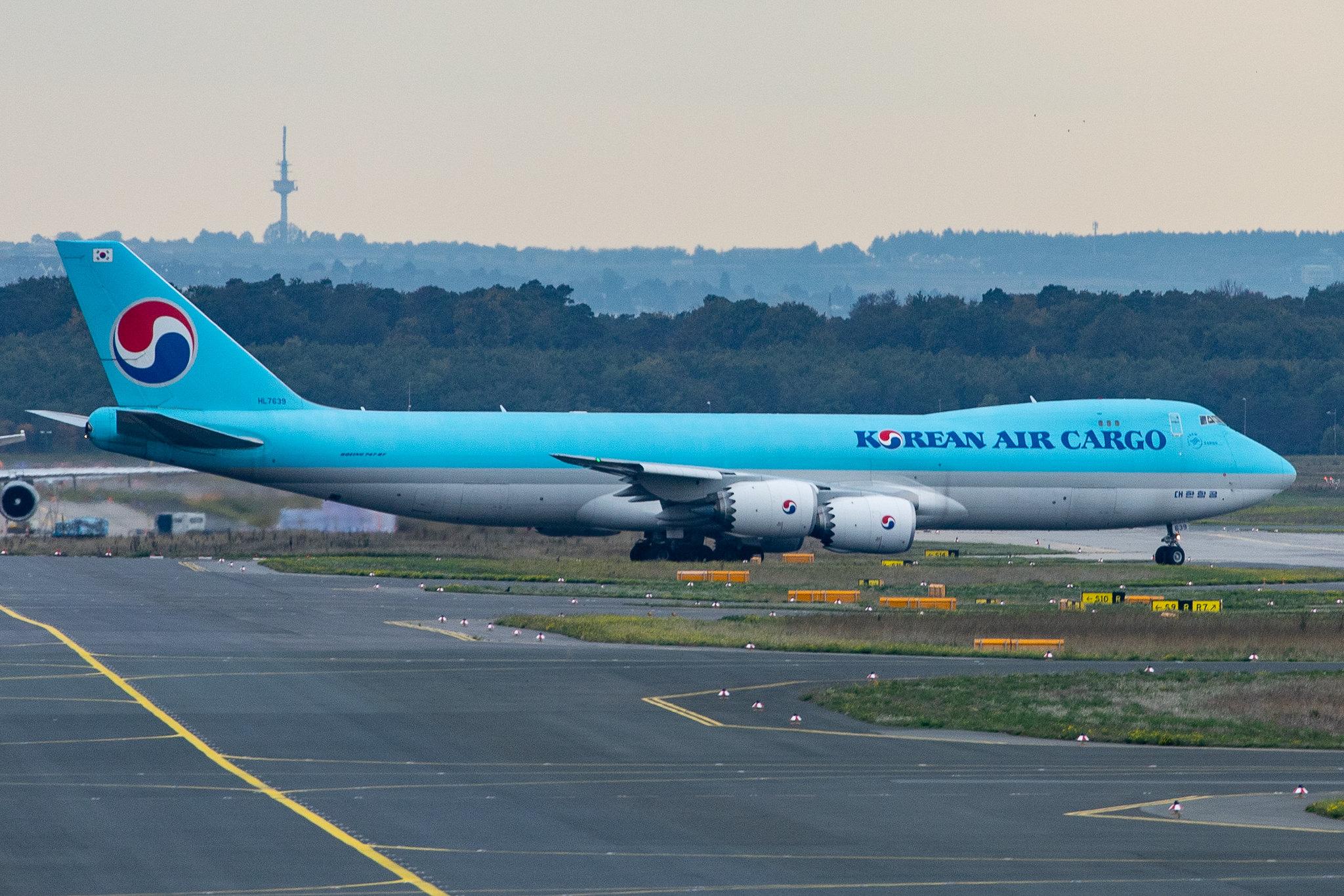 Frankfurt Airport: Korean Air Cargo (KE / KAL) | Operator: Korean Air |  Boeing 747-8B5(F) B748 | HL7639 | MSN 37653