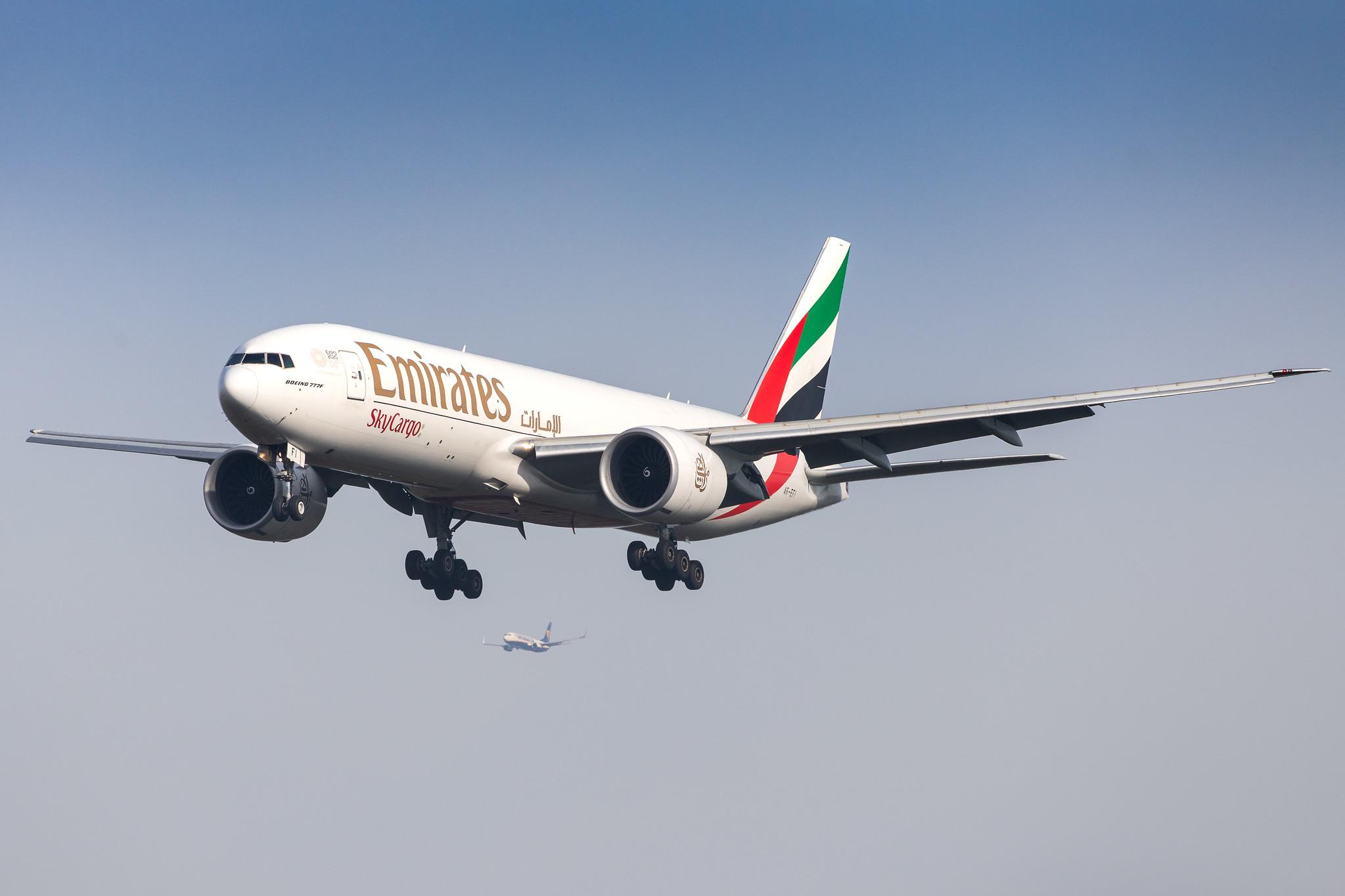 Frankfurt Airport: Emirates SkyCargo (EK / UAE) | Operator: Emirates |  Boeing 777-F1H B77L | A6-EFI | MSN 35609