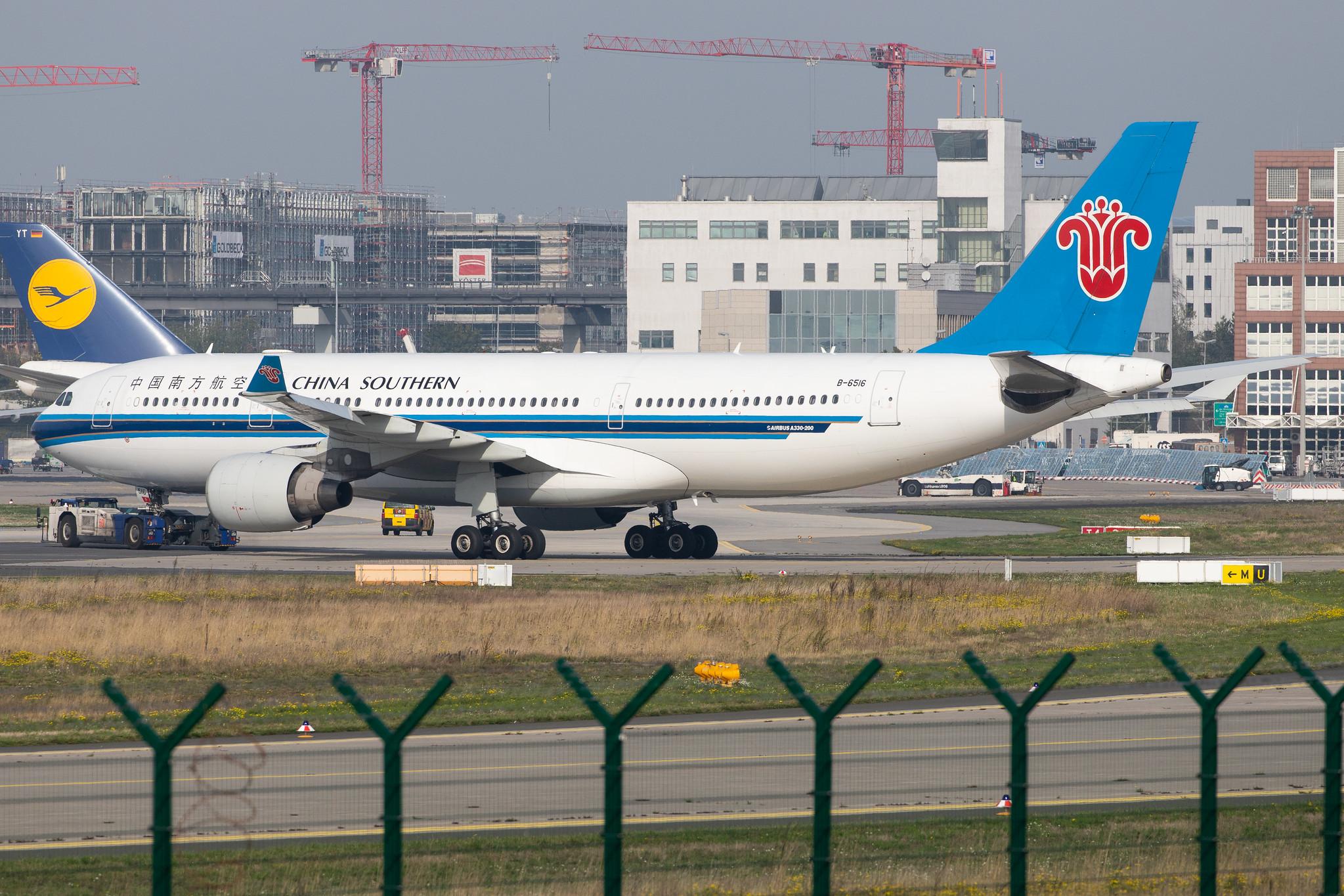 Frankfurt Airport: China Southern Airlines (CZ / CSN) |  Airbus A330-223 A332 | B-6516 | MSN 1129