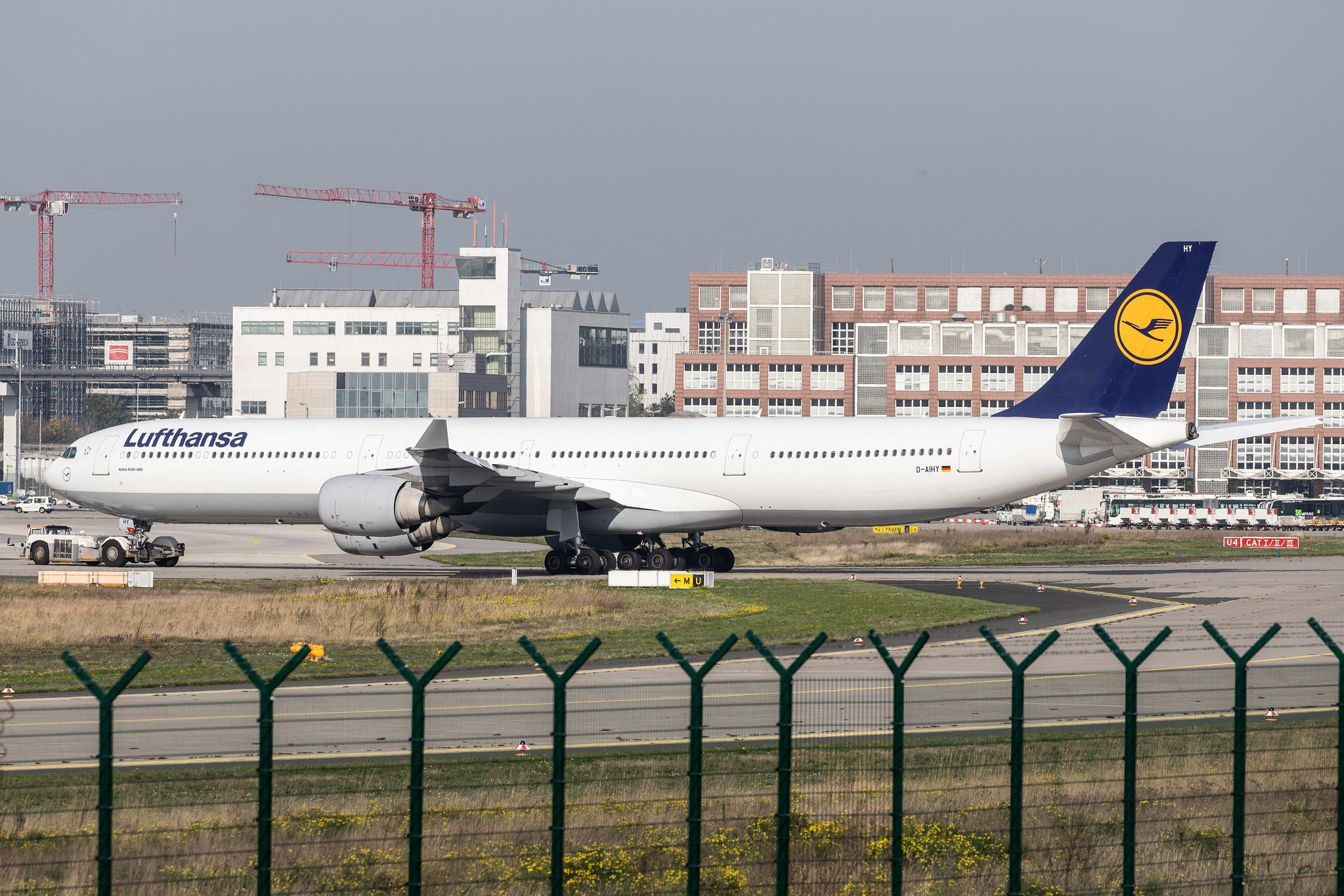 Frankfurt Airport: Lufthansa (LH / DLH) |  Airbus A340-642 A346 | D-AIHY | MSN 0987