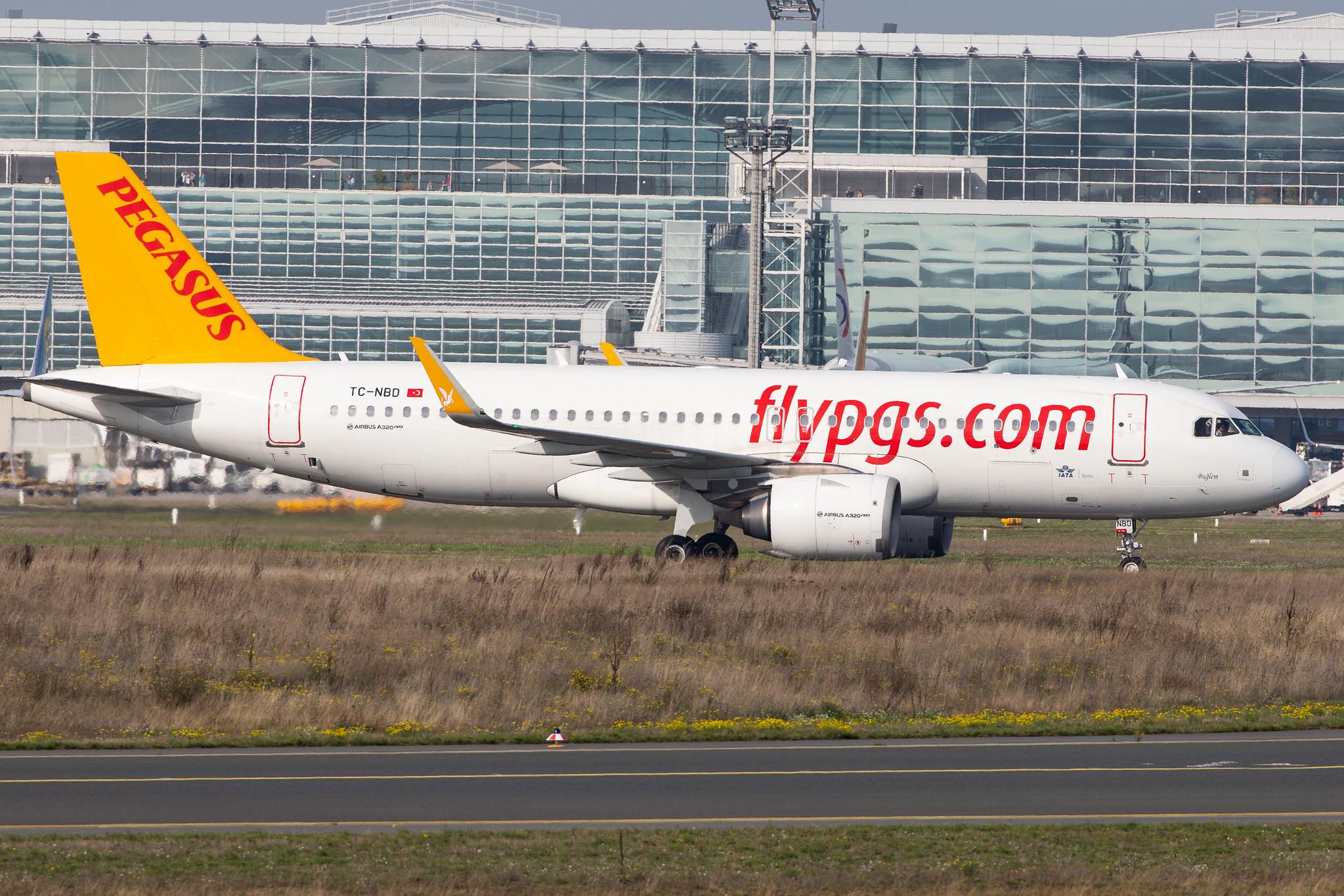 Frankfurt Airport: Pegasus Airlines (PC / PGT) |  Airbus A320-251N A20N | TC-NBD | MSN 7162
