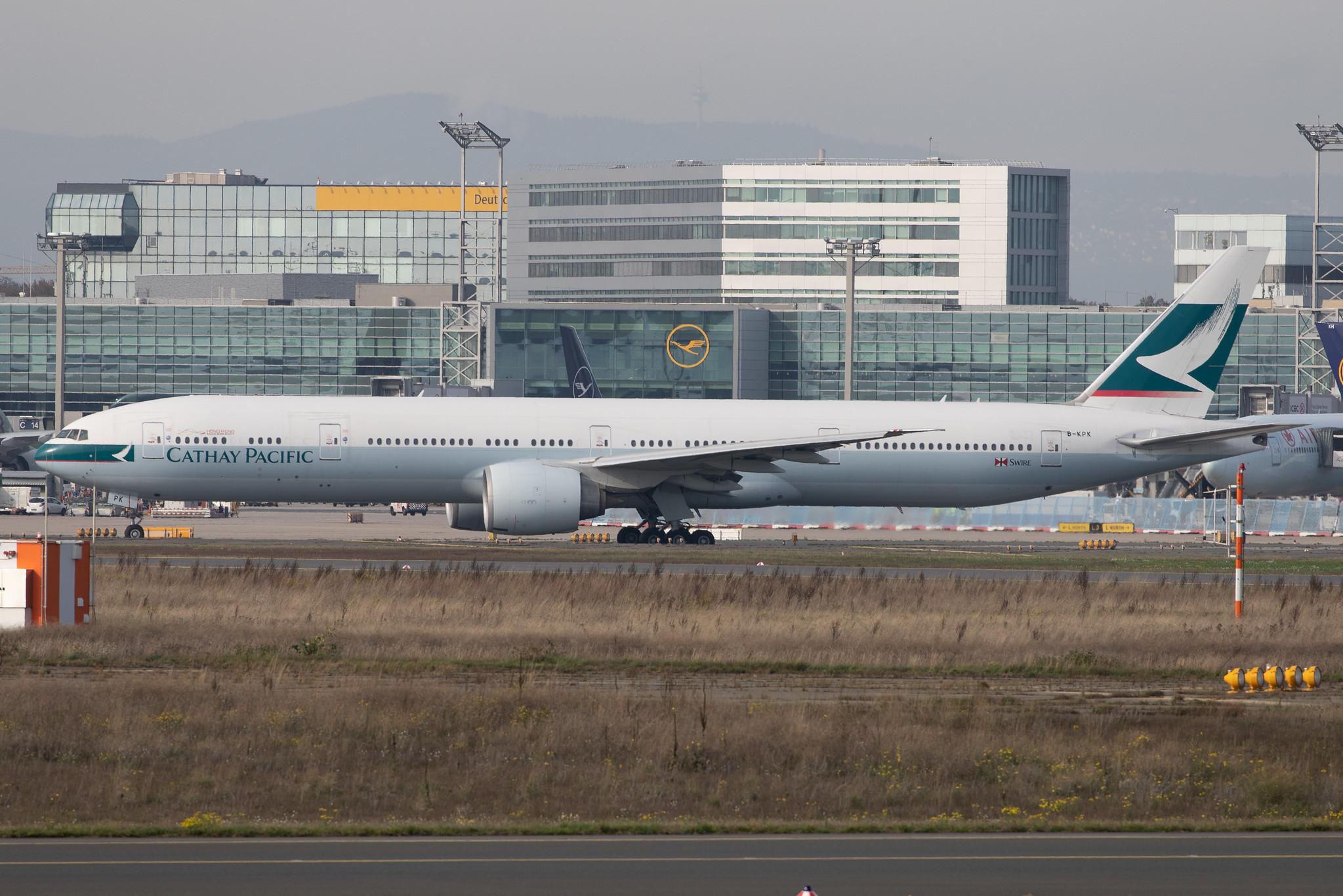 Frankfurt Airport: Cathay Pacific (CX / CPA) |  Boeing 777-367(ER) B77W | B-KPK | MSN 36158