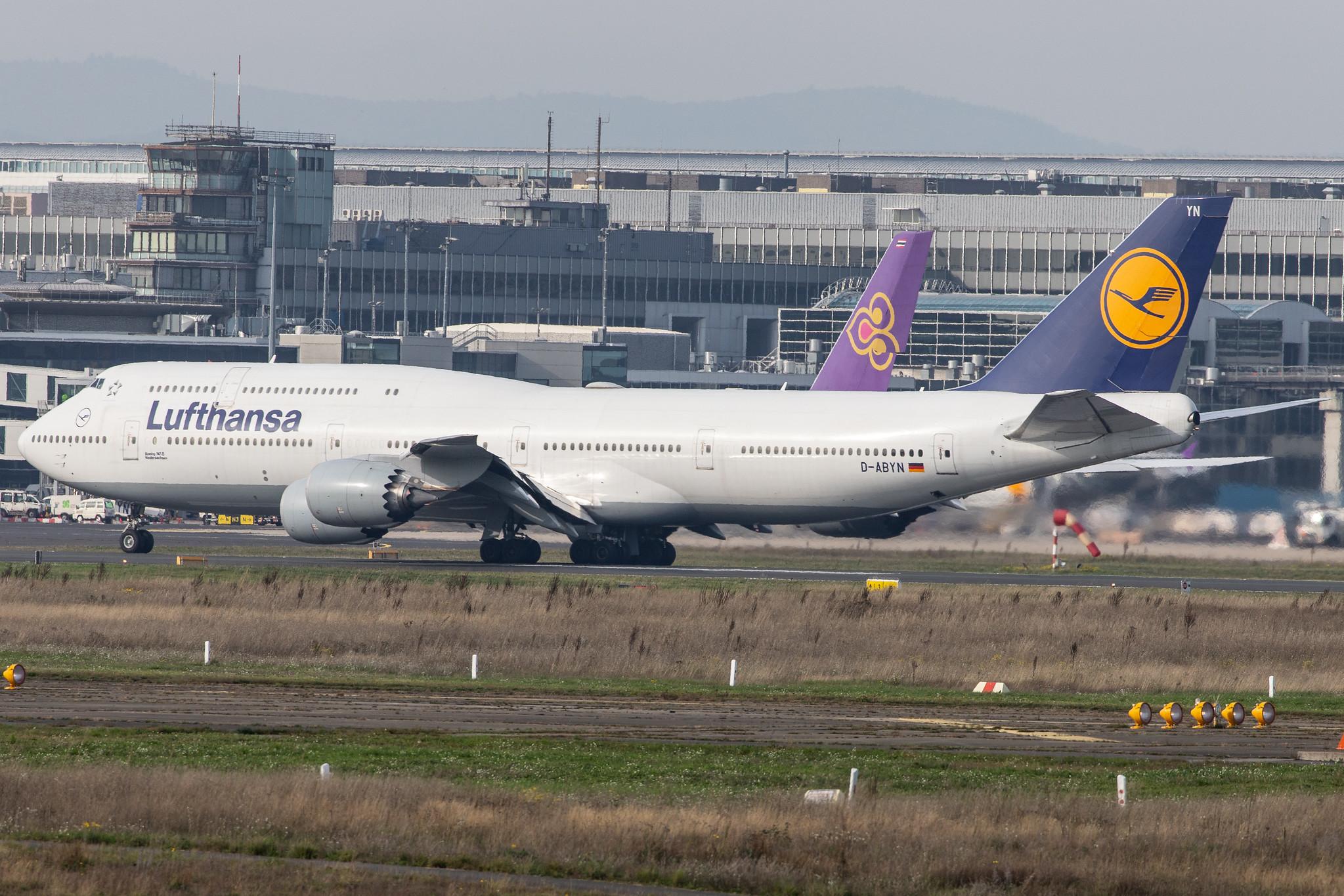 Frankfurt Airport: Lufthansa (LH / DLH) |  Boeing 747-830 B748 | D-ABYN | MSN 37838