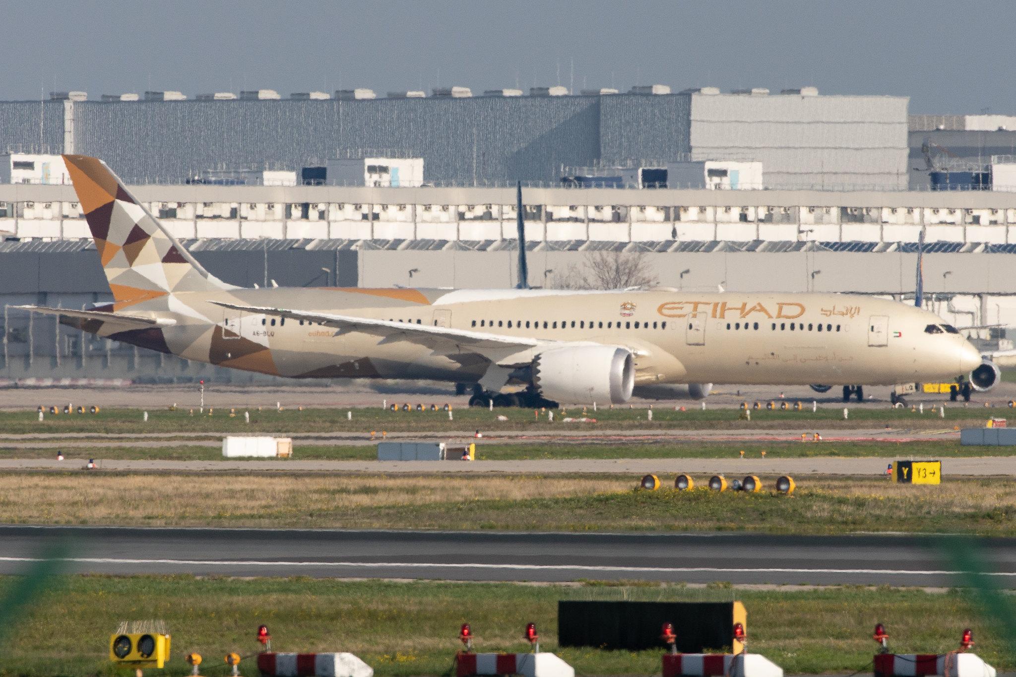 Frankfurt Airport: Etihad Airways (EY / ETD) |  Boeing 787-9 Dreamliner B789 | A6-BLQ | MSN 39661