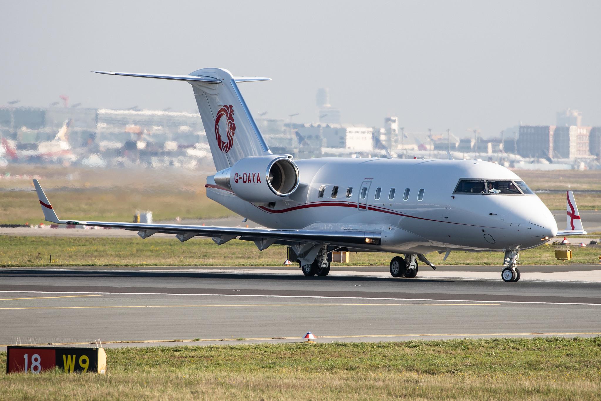 Frankfurt Airport: Gama Aviation (/ GMA) |  Livery: UK | Operator: Gama Aviation (UK) |  Bombardier CL604 Challenger CL60 | G-DAYA | MSN 5526