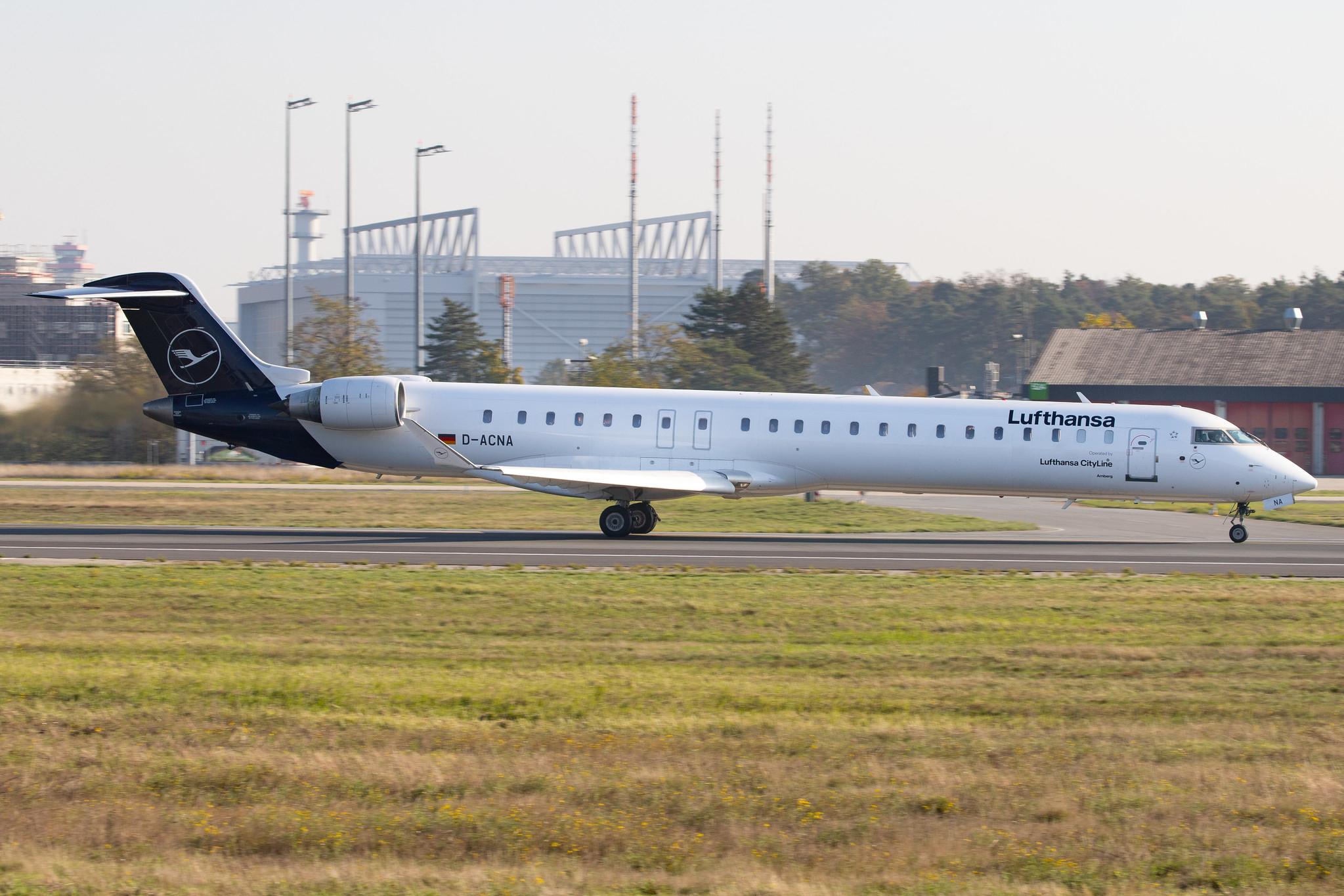 Frankfurt Airport: Lufthansa (LH / DLH) | Operator: Lufthansa CityLine |  Bombardier CRJ-900LR CRJ9 | D-ACNA | MSN 15229