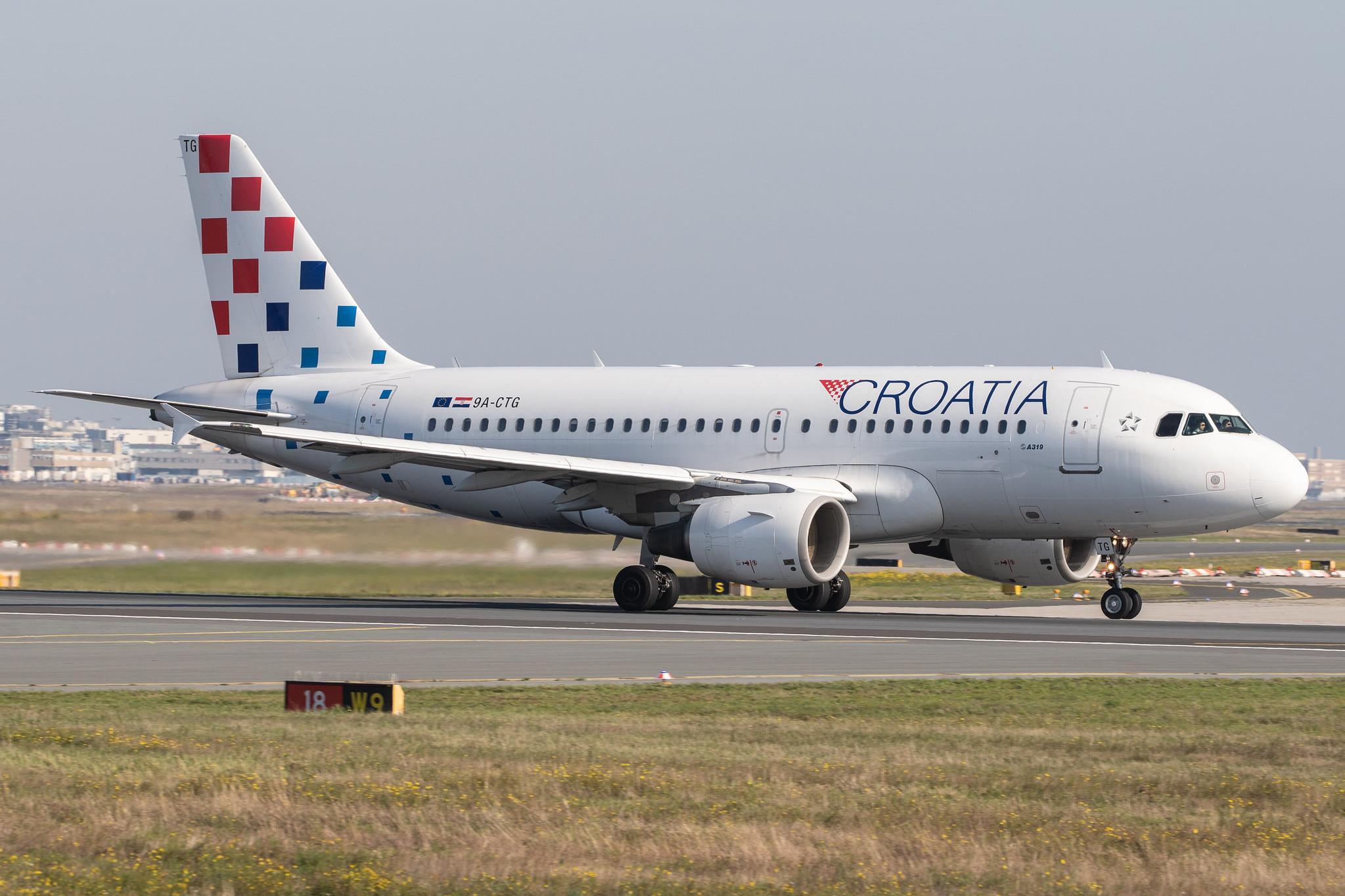 Frankfurt Airport: Croatia Airlines (OU / CTN) |  Airbus A319-112 A319 | 9A-CTG | MSN 0767