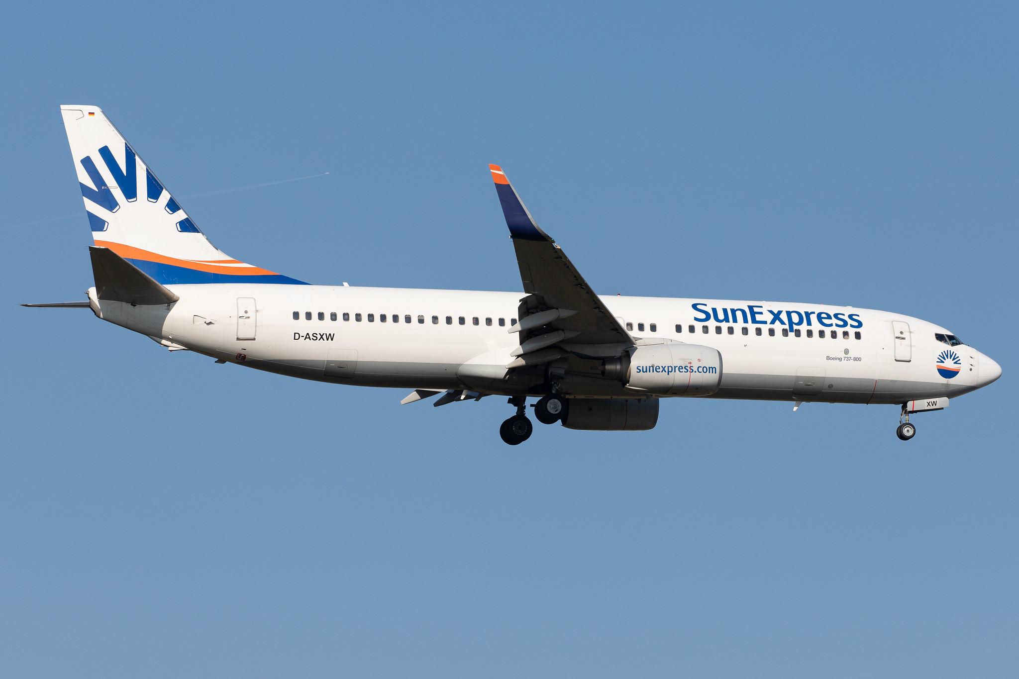 Frankfurt Airport: SunExpress (XQ / SXS) | Operator: SunExpress Deutschland |  Boeing 737-8HC B738 | D-ASXW | MSN 36530