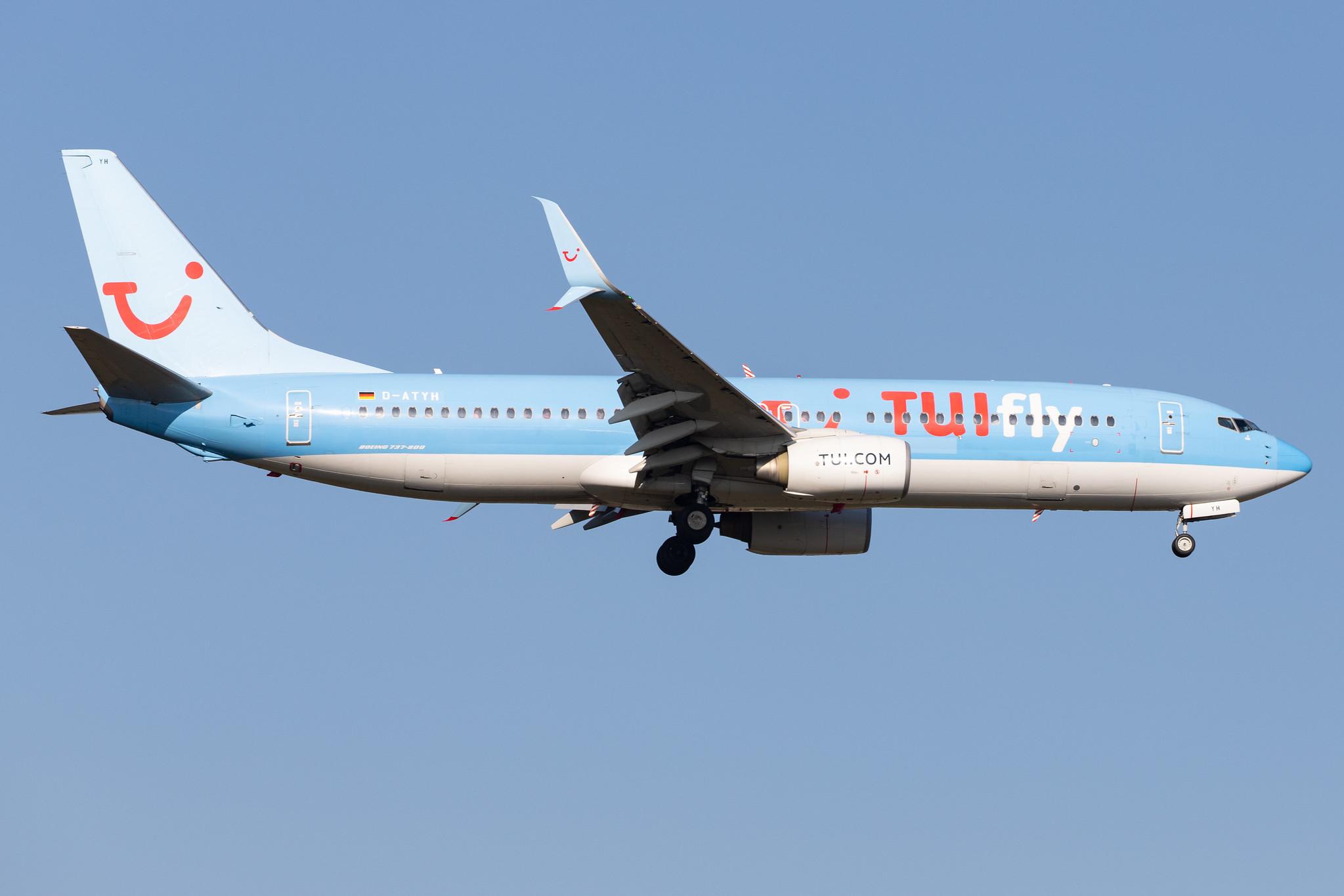 Frankfurt Airport: TUI (X3 / TUI) | Operator: TUI fly |  Boeing 737-8K5 B738 | D-ATYH | MSN 38097