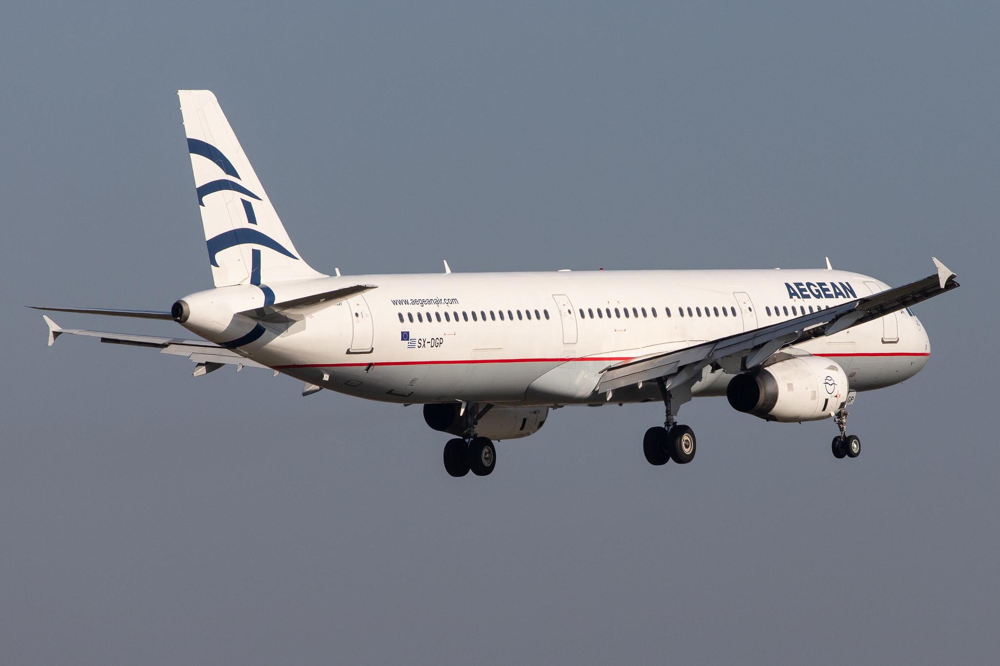 Frankfurt Airport: Aegean Airlines (A3 / AEE) |  Airbus A321-232 A321 | SX-DGP | MSN 3302