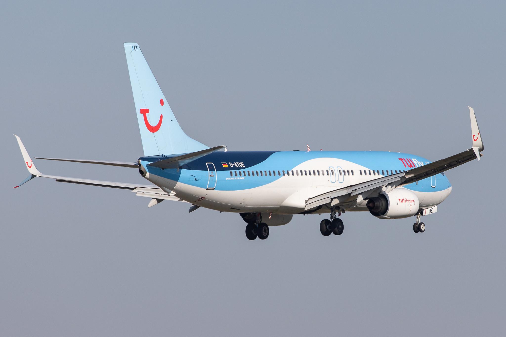 Frankfurt Airport: TUI (X3 / TUI) | Operator: TUI fly |  Boeing 737-8K5 B738 | D-ATUE | MSN 34686