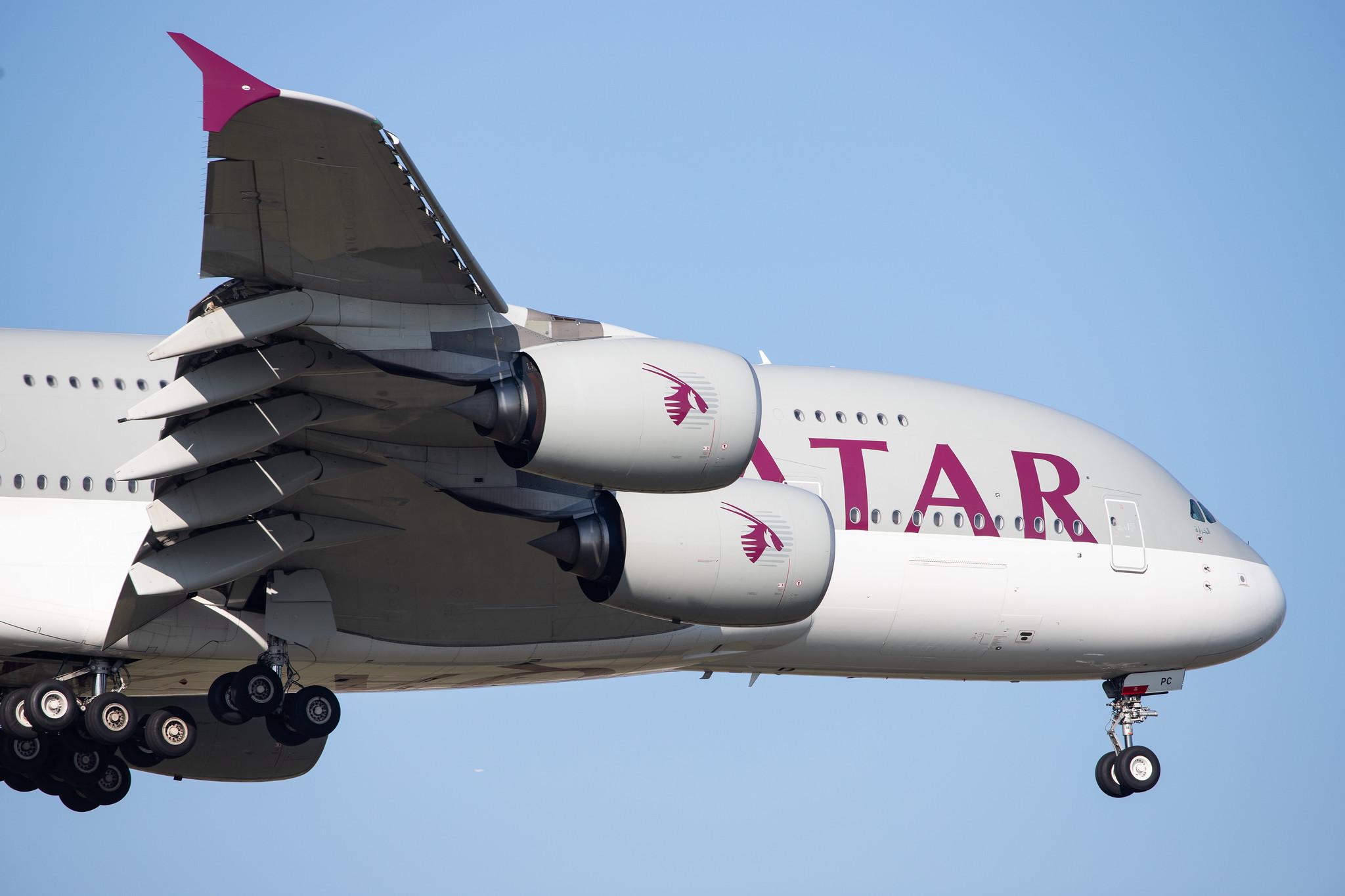 Frankfurt Airport: Qatar Airways (QR / QTR) |  Airbus A380-861 A388 | A7-APC | MSN 145