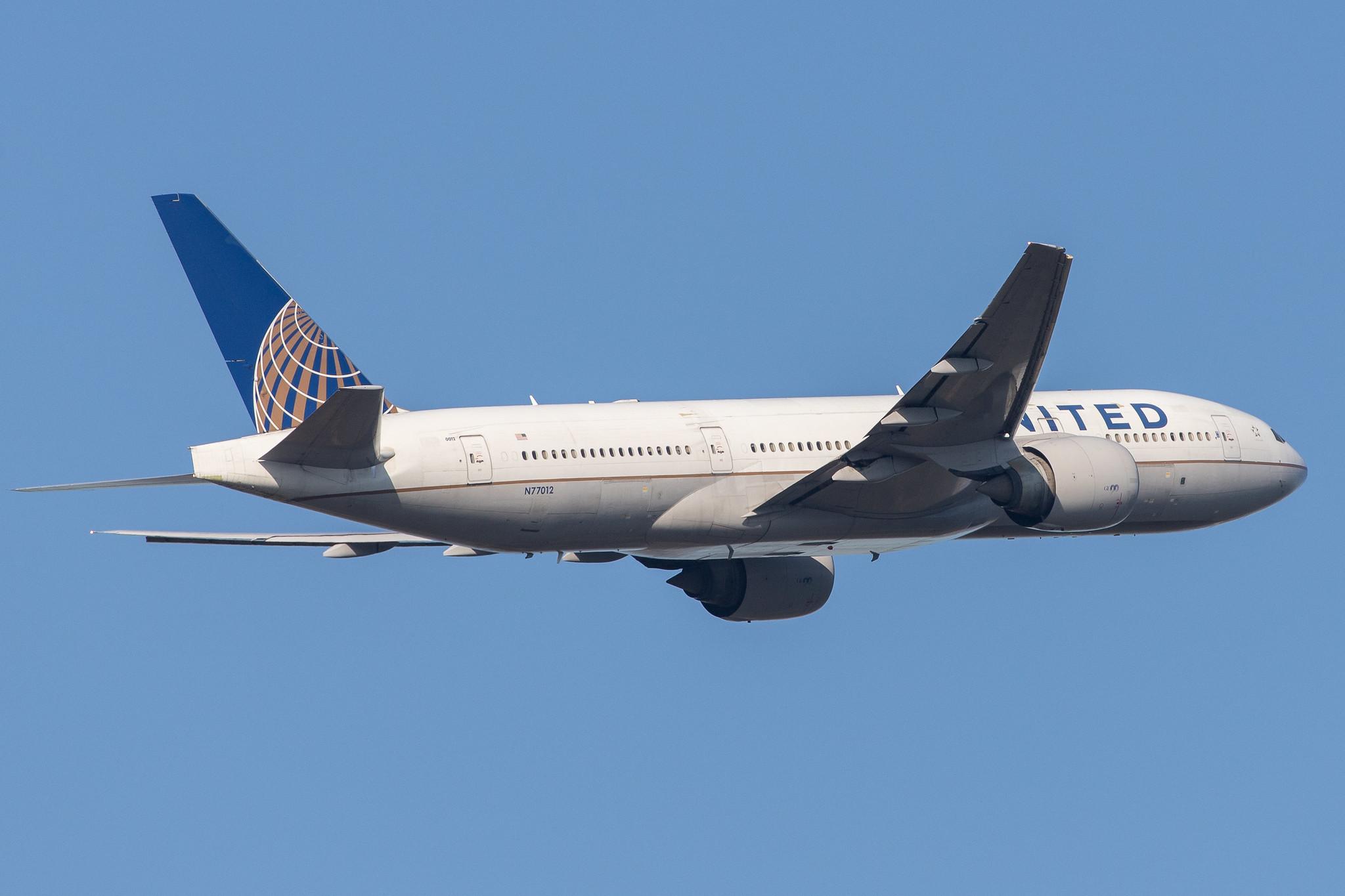 Frankfurt Airport: United Airlines (UA / UAL) |  Boeing 777-224(ER) B772 | N77012 | MSN 29860