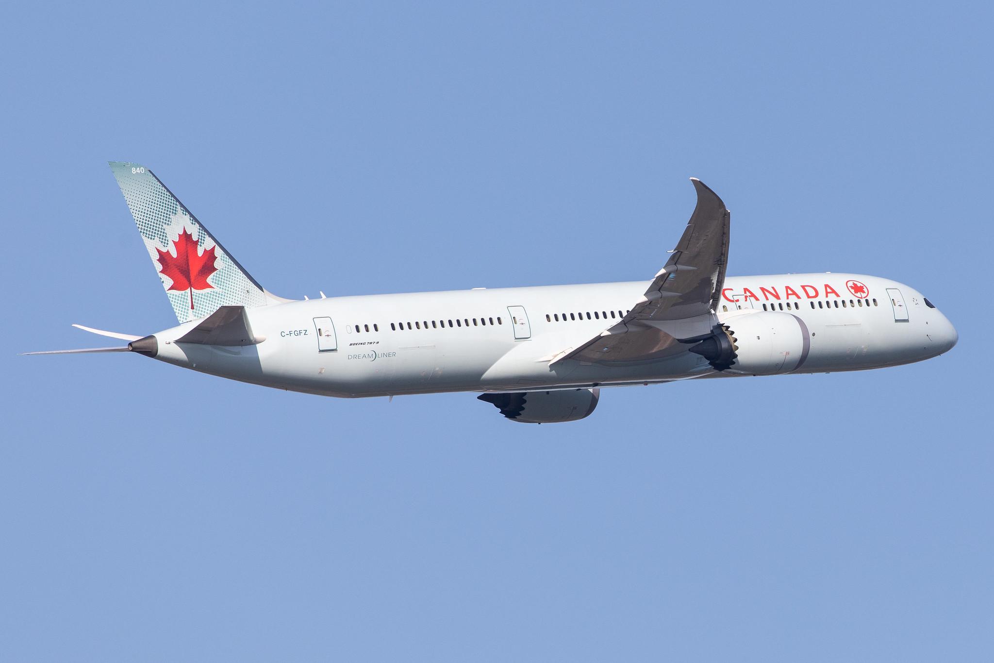 Frankfurt Airport: Air Canada (AC / ACA) |  Boeing 787-9 Dreamliner B789 | C-FGFZ | MSN 37172