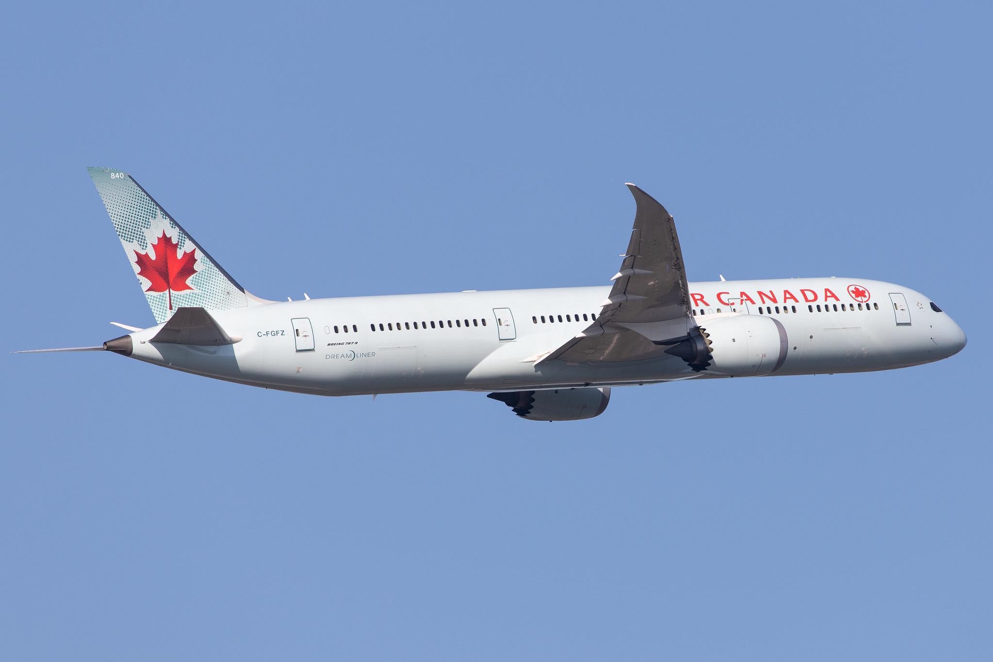 Frankfurt Airport: Air Canada (AC / ACA) |  Boeing 787-9 Dreamliner B789 | C-FGFZ | MSN 37172