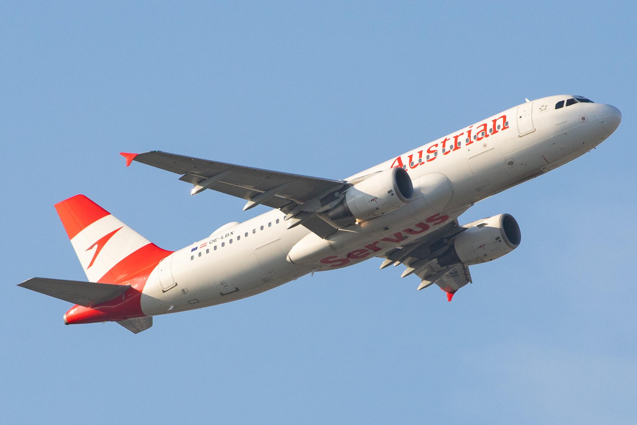 Frankfurt Airport: Austrian Airlines (OS / AUA) |  Airbus A320-214 A320 | OE-LBX | MSN 1735