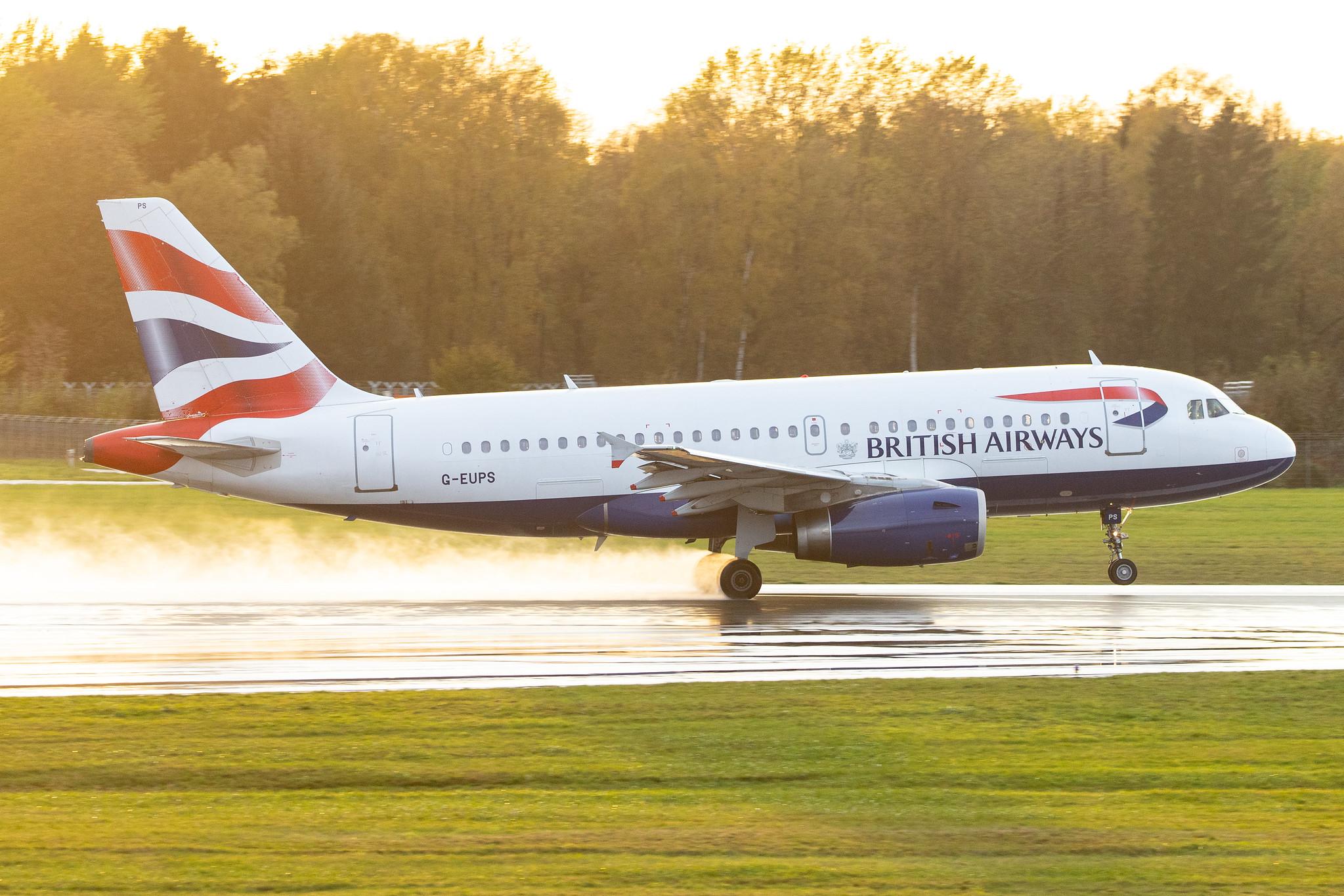 Hamburg Airport: British Airways (BA / BAW) |  Airbus A319-131 A319 | G-EUPS | MSN 1338