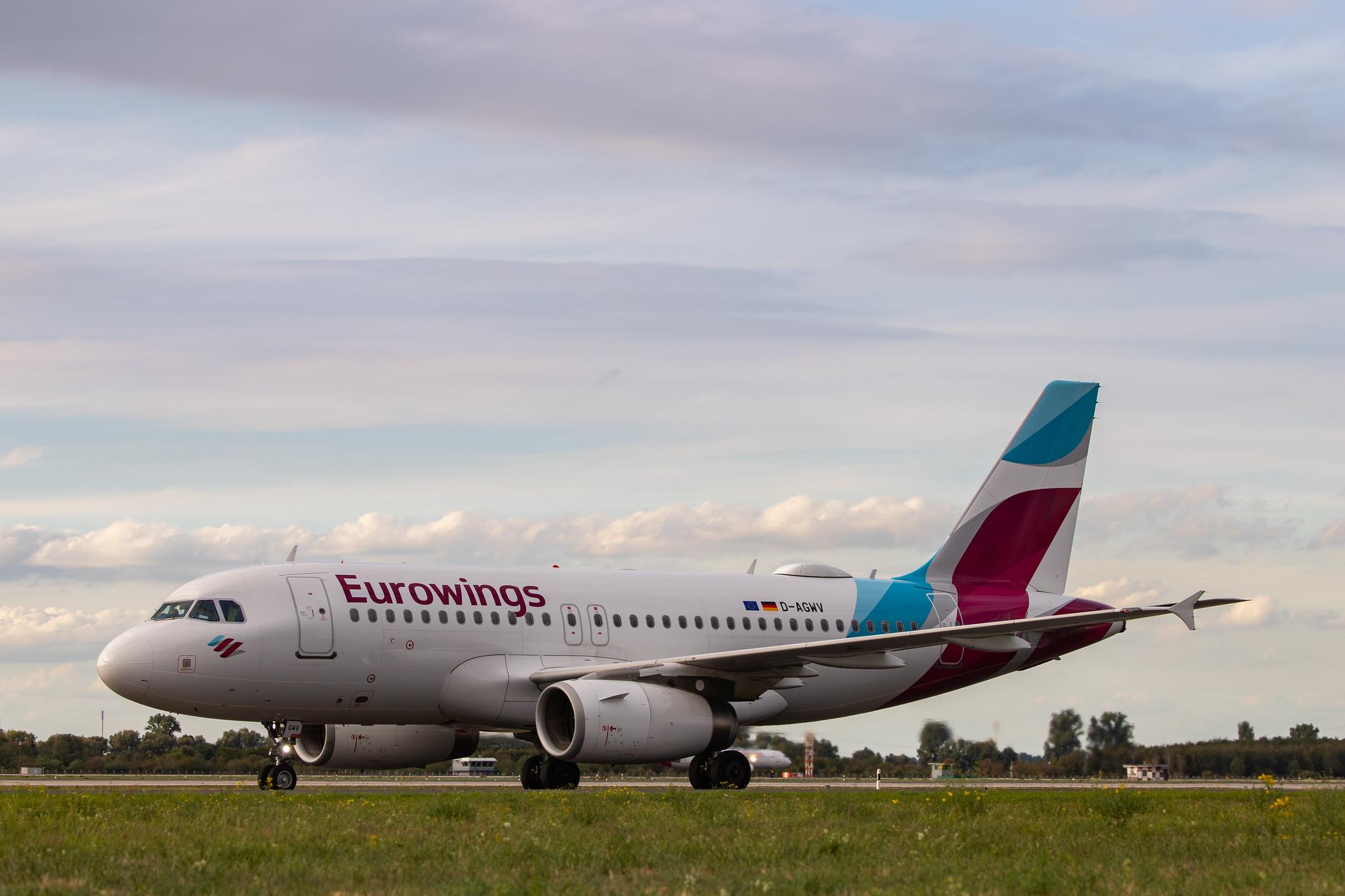 Düsseldorf Airport: Eurowings (EW / EWG) |  Airbus A319-132 A319 | D-AGWV | MSN 5467
