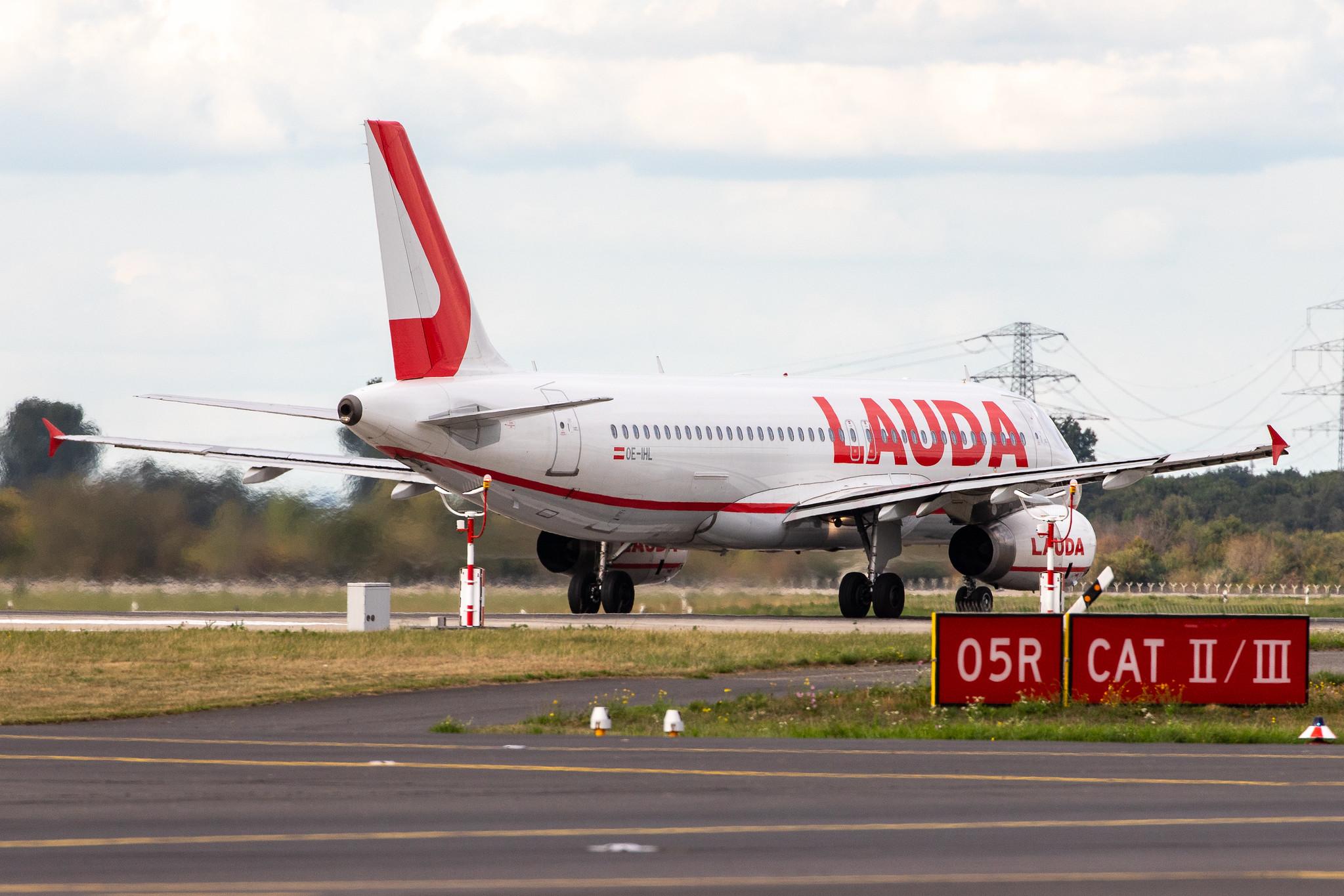 Düsseldorf Airport: Laudamotion (OE / LDM) |  Airbus A320-232 A320 | OE-IHL | MSN 3105