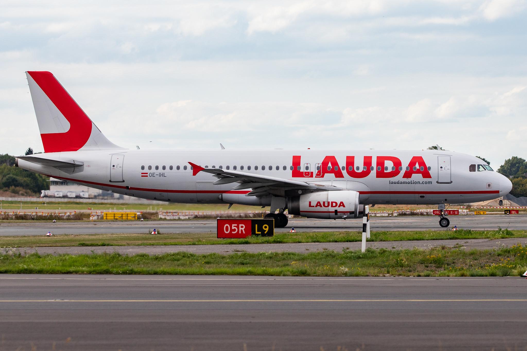 Düsseldorf Airport: Laudamotion (OE / LDM) |  Airbus A320-232 A320 | OE-IHL | MSN 3105