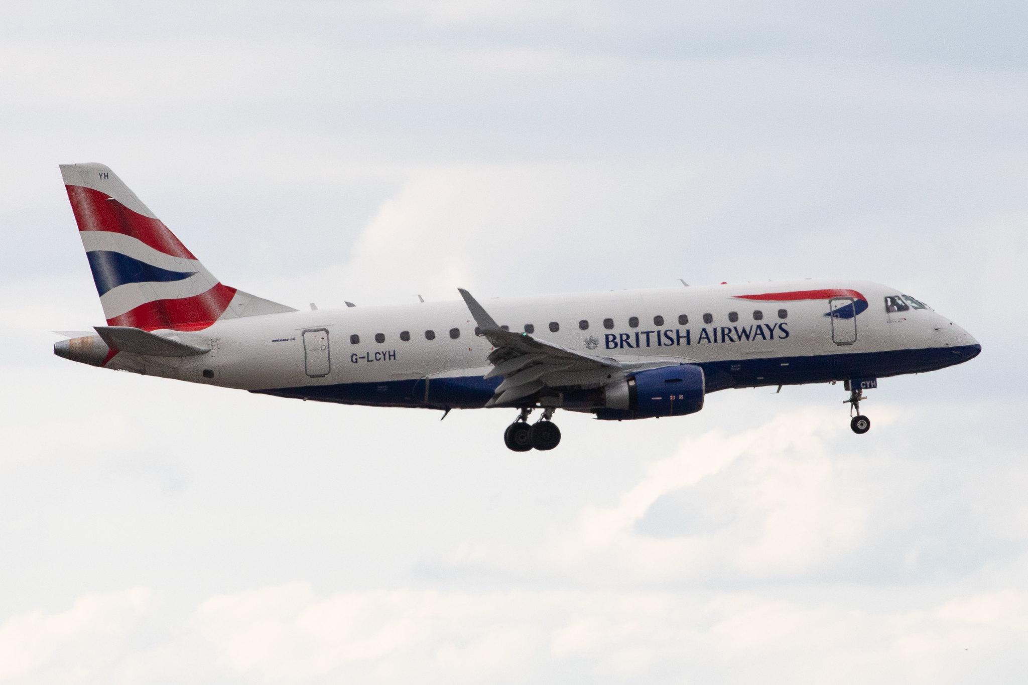 Düsseldorf Airport: British Airways (BA / BAW) | Operator: BA CityFlyer |  Embraer ERJ-170STD E170 | G-LCYH | MSN 17000302