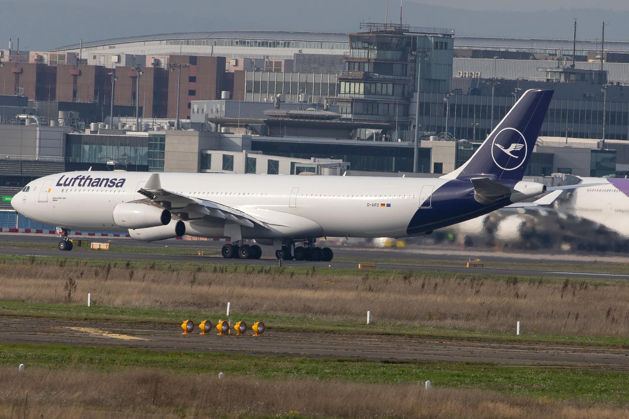 Frankfurt Airport: Lufthansa (LH / DLH) |  Airbus A340-313 A343 | D-AIFD | MSN 0390