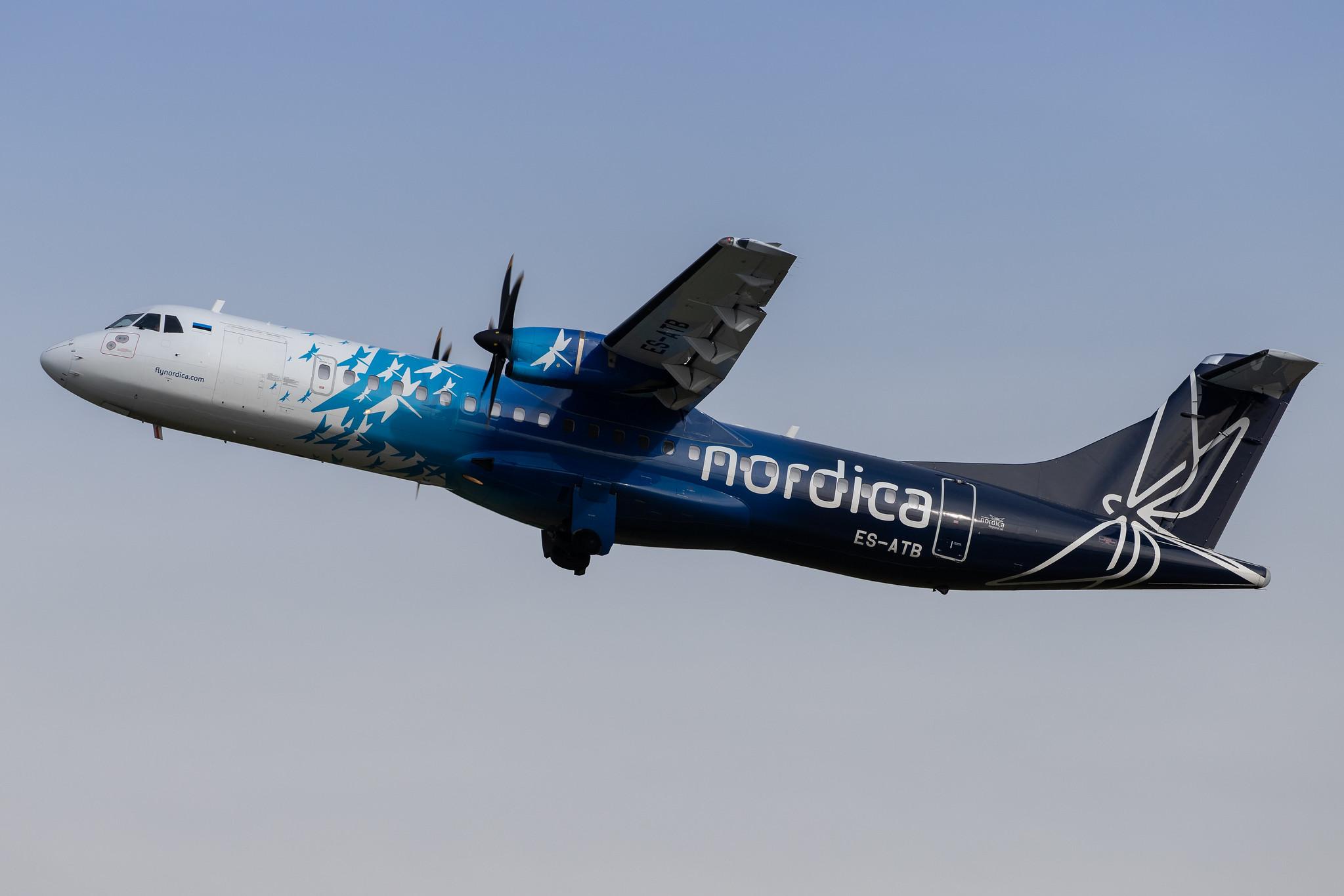 Hamburg Airport: Nordica (EE / EST) | Operator: Regional Jet |  ATR 72-600 AT76 | ES-ATB | MSN 1028