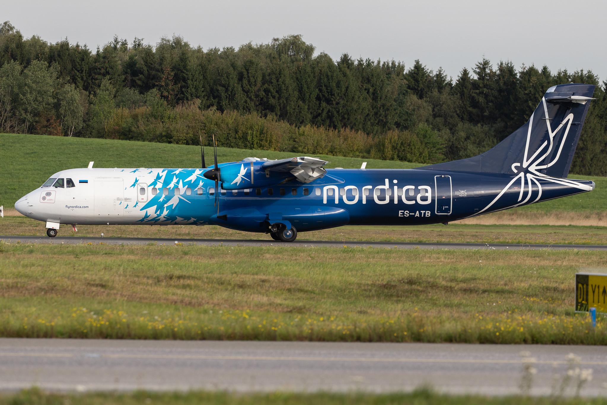 Hamburg Airport: Nordica (EE / EST) | Operator: Regional Jet |  ATR 72-600 AT76 | ES-ATB | MSN 1028