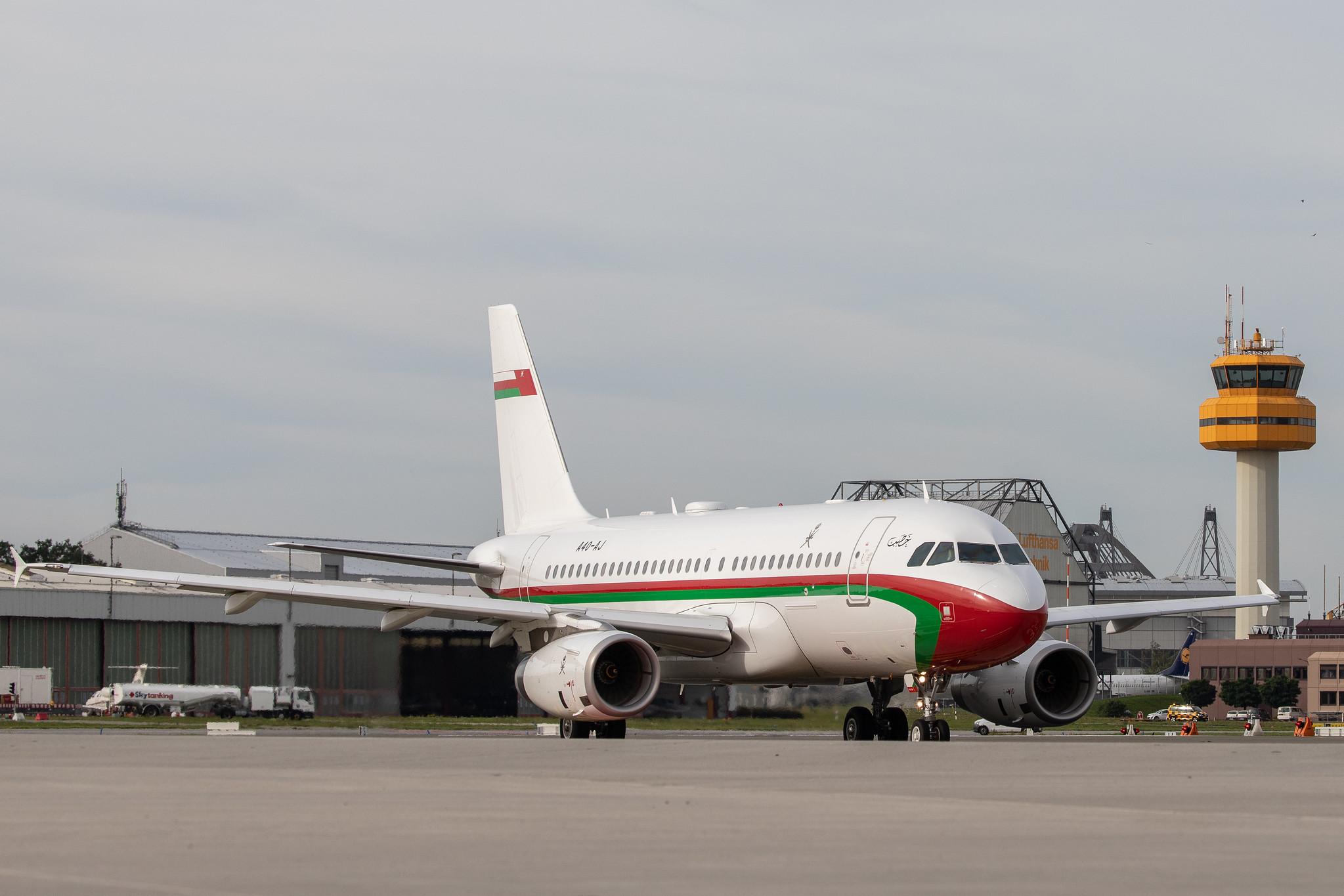 Hamburg Airport: Royal Flight of Oman |  Airbus A319-133(CJ) A319 | A4O-AJ | MSN 4992