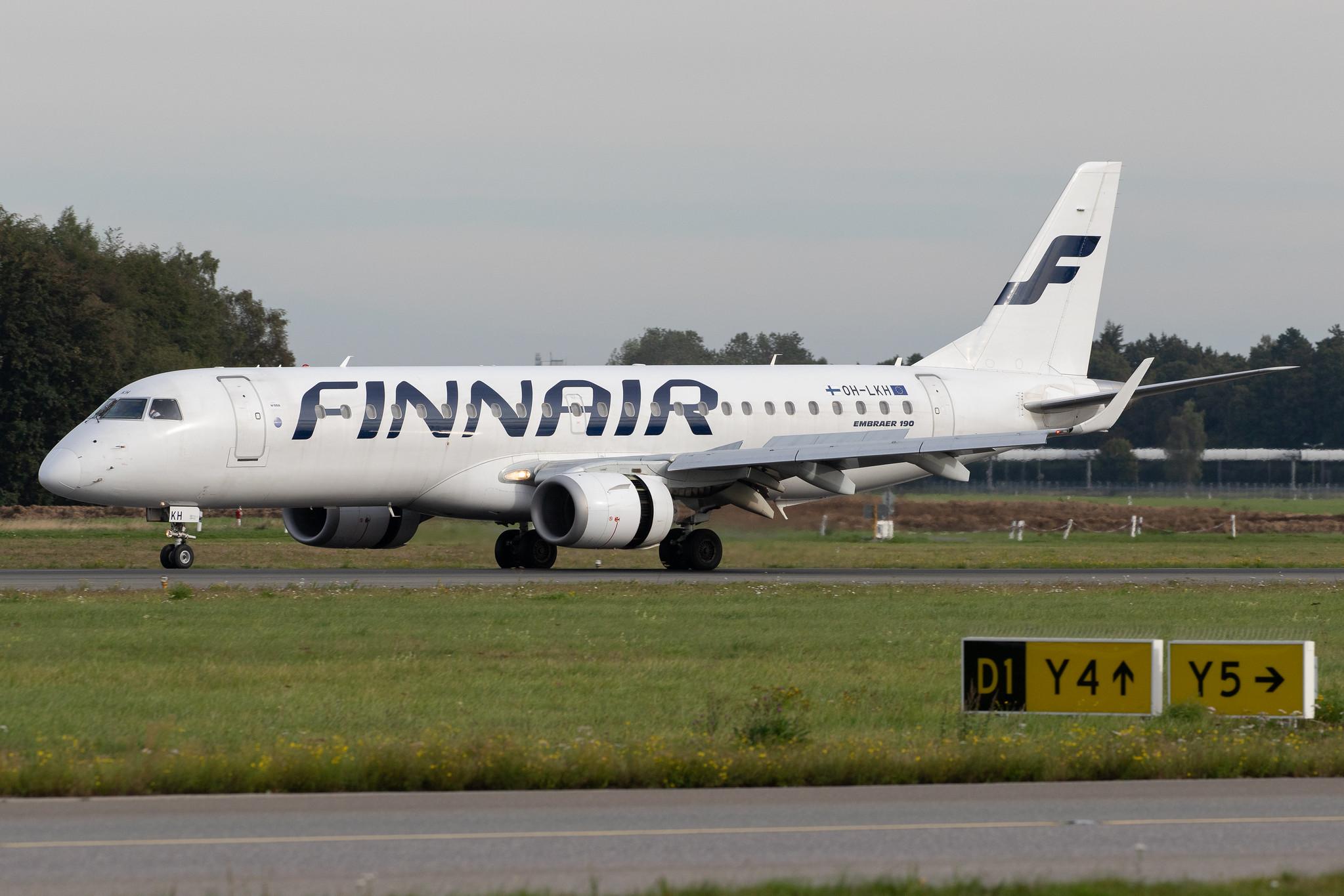 Hamburg Airport: Finnair (AY / FIN) | Operator: NORRA |  Embraer ERJ-190LR E190 | OH-LKH | MSN 19000086