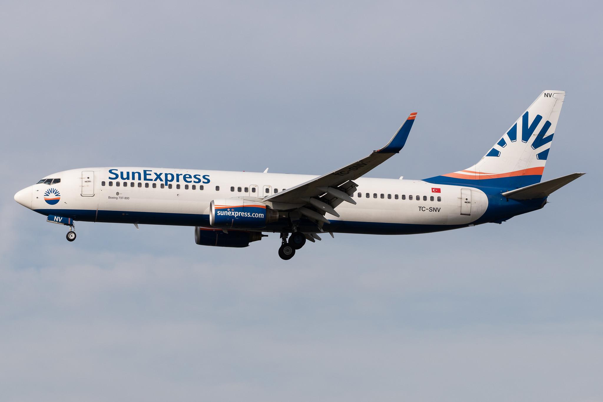 Frankfurt Airport: SunExpress (XQ / SXS) |  Boeing 737-86J B738 | TC-SNV | MSN 28072