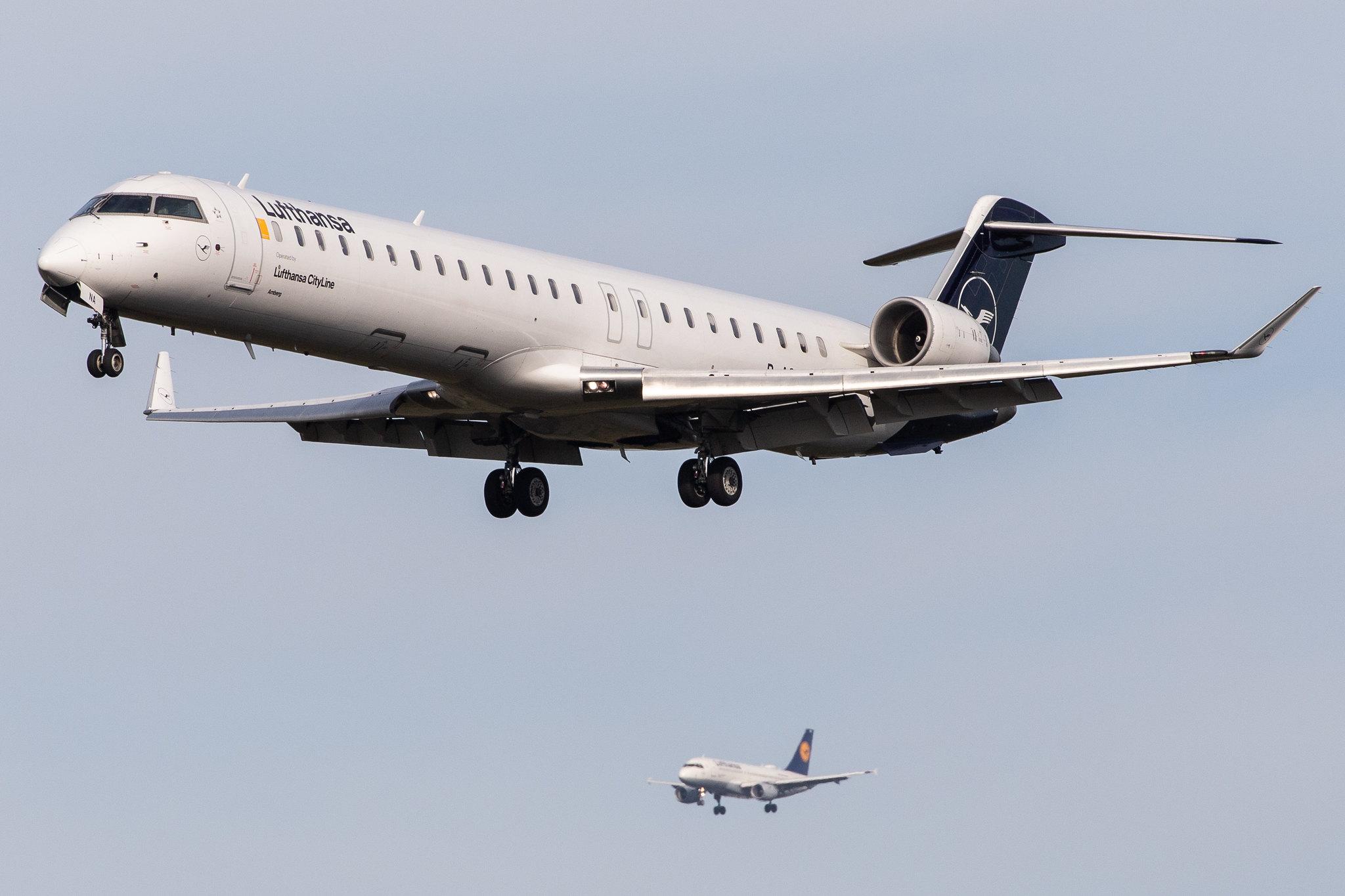 Frankfurt Airport: Lufthansa (LH / DLH) | Operator: Lufthansa CityLine |  Bombardier CRJ-900LR CRJ9 | D-ACNA | MSN 15229