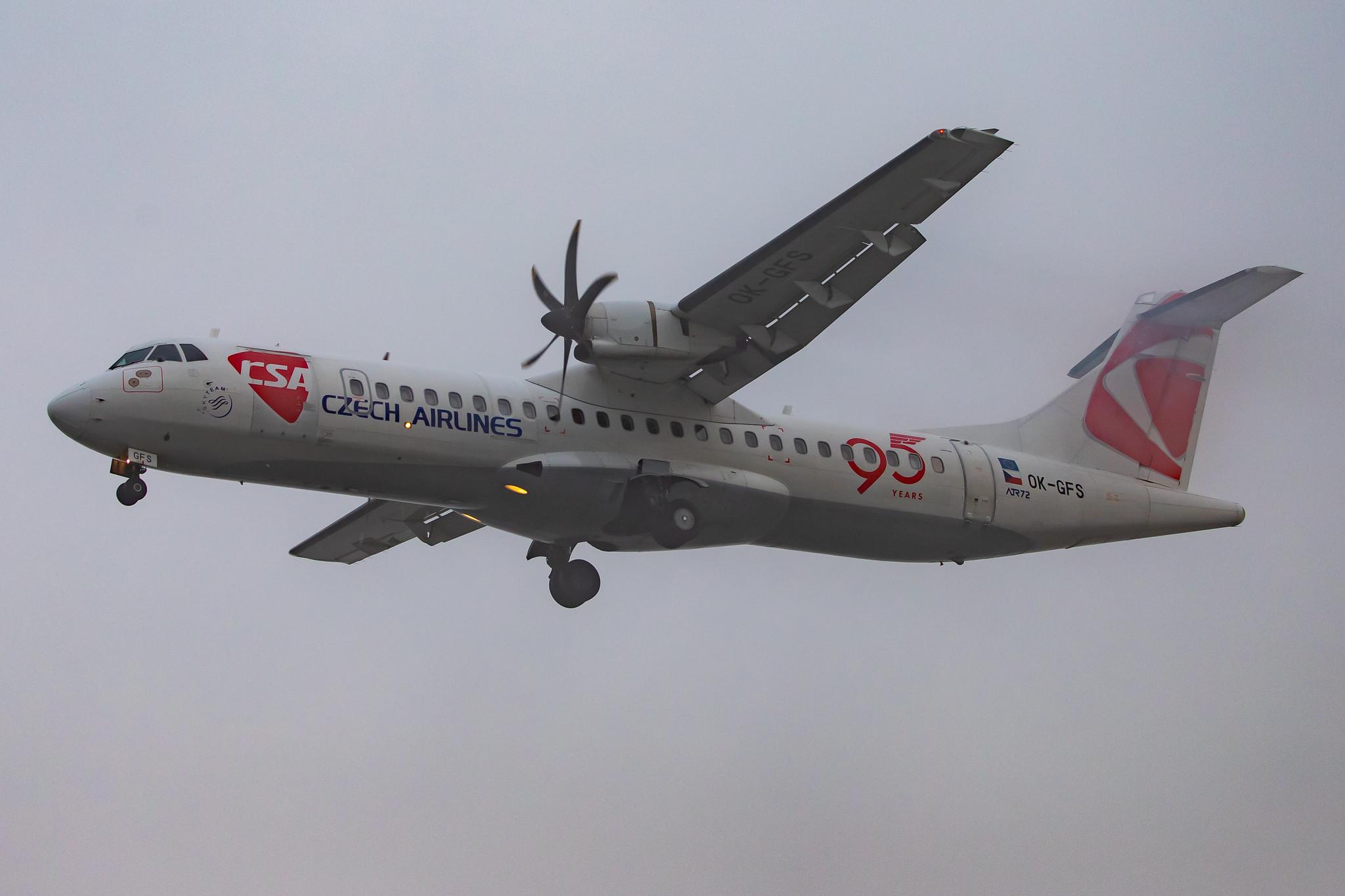 Frankfurt Airport: Czech Airlines (OK / CSA) |  ATR 72-500 AT75 | OK-GFS | MSN 0679
