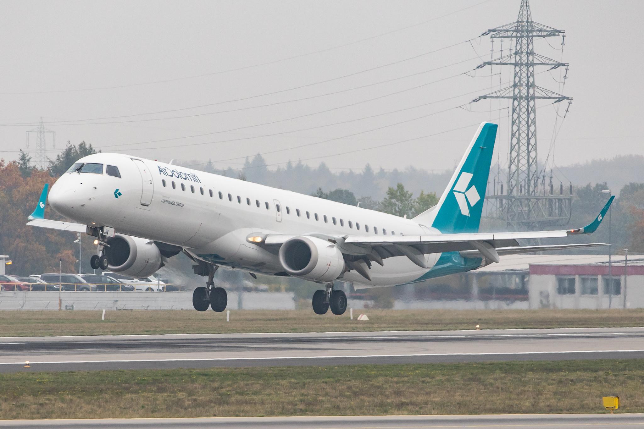 Frankfurt Airport: Air Dolomiti (EN / DLA) |  Embraer ERJ-195LR E195 | I-ADJN | MSN 19000270