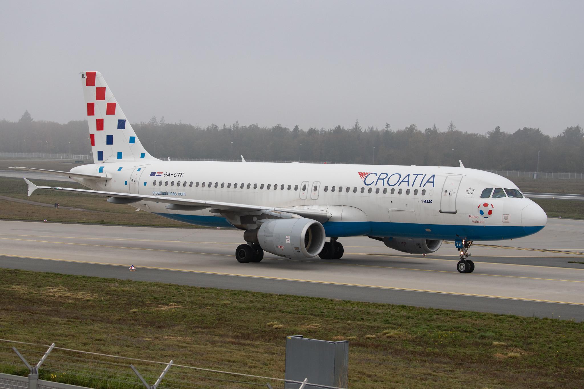 Frankfurt Airport: Croatia Airlines (OU / CTN) |  Airbus A320-214 A320 | 9A-CTK | MSN 1237