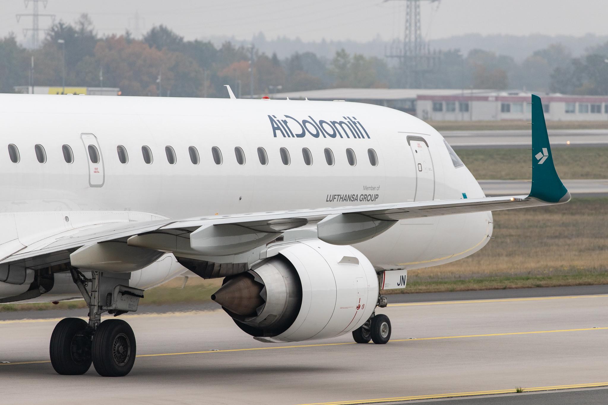 Frankfurt Airport: Air Dolomiti (EN / DLA) |  Embraer ERJ-195LR E195 | I-ADJN | MSN 19000270