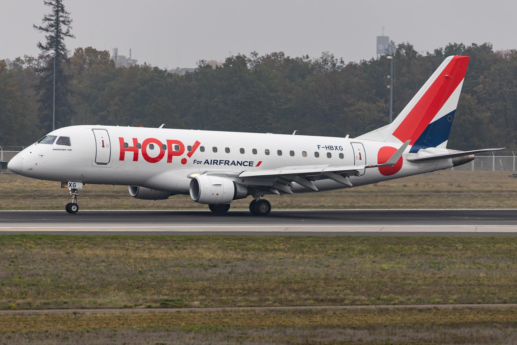 Frankfurt Airport: Air France (AF / AFR) | Operator: HOP! |  Embraer ERJ-170STD E170 | F-HBXG | MSN 17000301