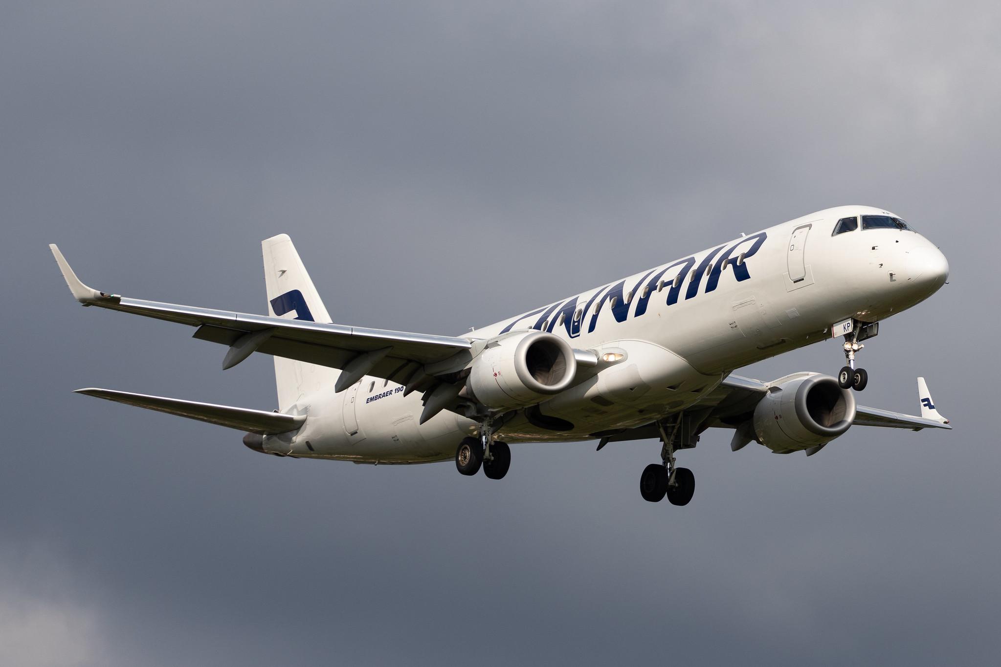 Hamburg Airport: Finnair (AY / FIN) | Operator: NORRA |  Embraer E190LR E190 | OH-LKP | MSN 19000416