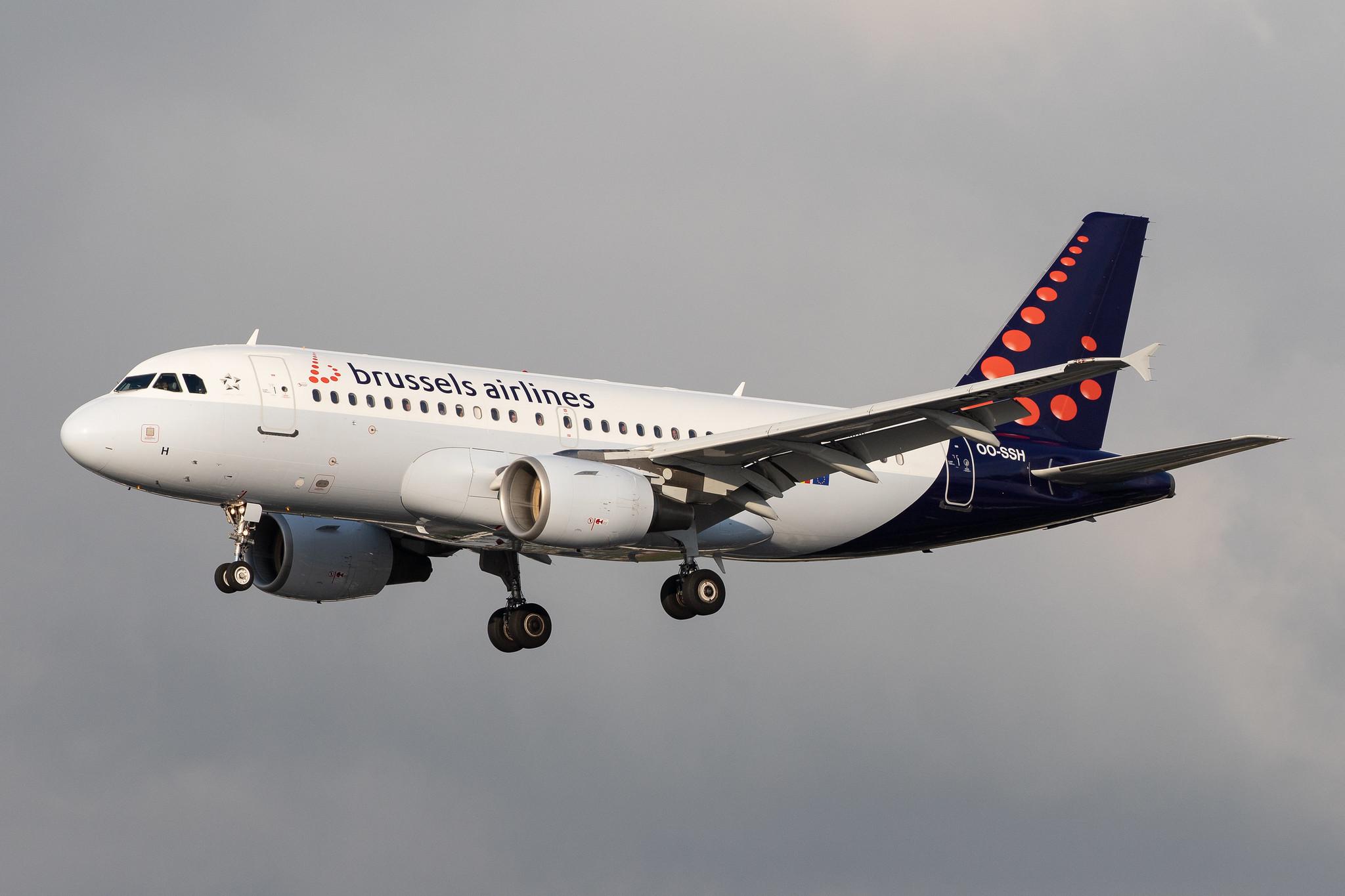 Hamburg Airport: Brussels Airlines (SN / BEL) |  Airbus A319-112 A319 | OO-SSH | MSN 2925