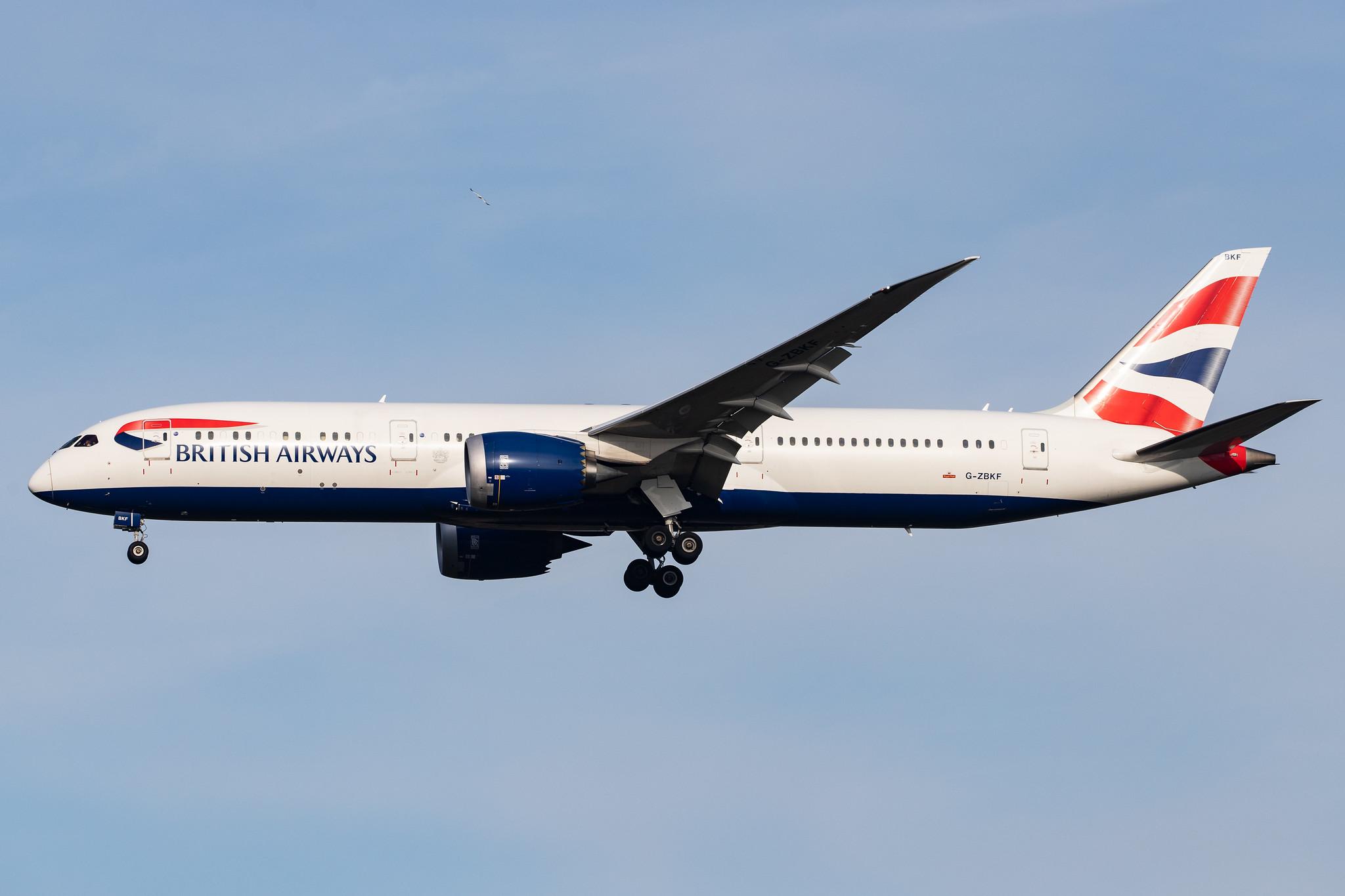 London Heathrow Airport: British Airways (BA / BAW) |  Boeing 787-9 Dreamliner B789 | G-ZBKF | MSN 38622