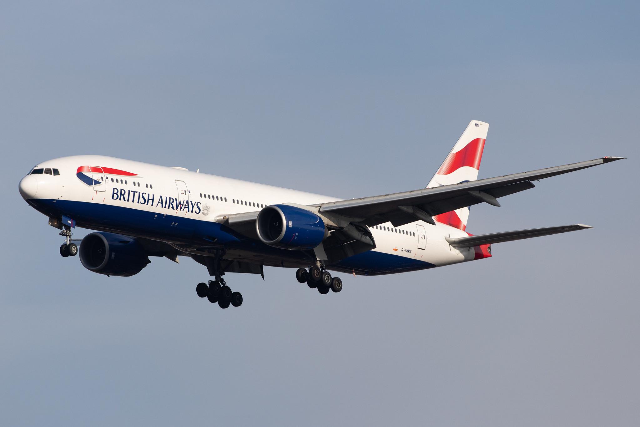 London Heathrow Airport: British Airways (BA / BAW) |  Boeing 777-236(ER) B772 | G-YMMN | MSN 30316