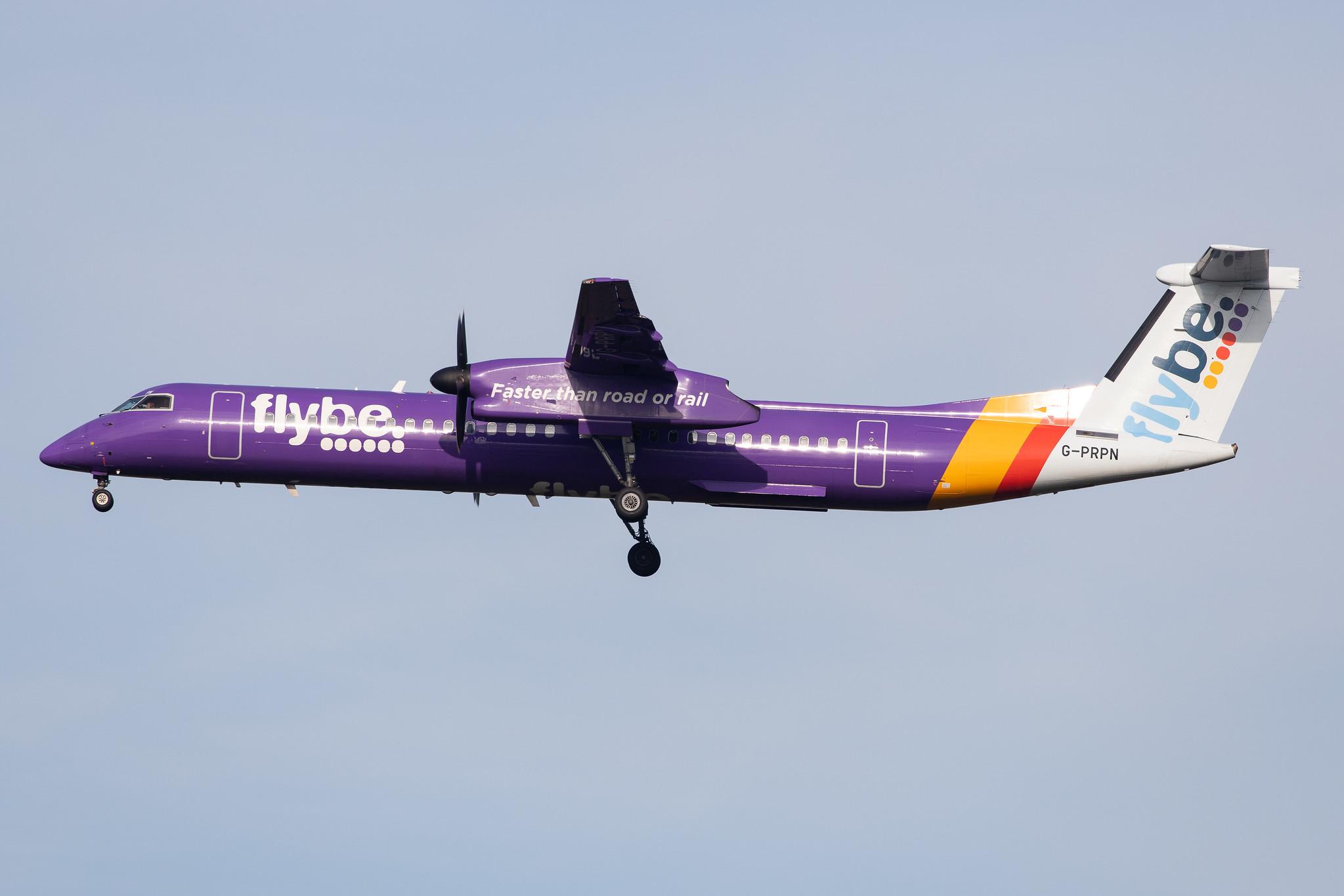 London Heathrow Airport: Flybe (BE / BEE) |  De Havilland Canada Dash 8-400 DH8D | G-PRPN | MSN 4213
