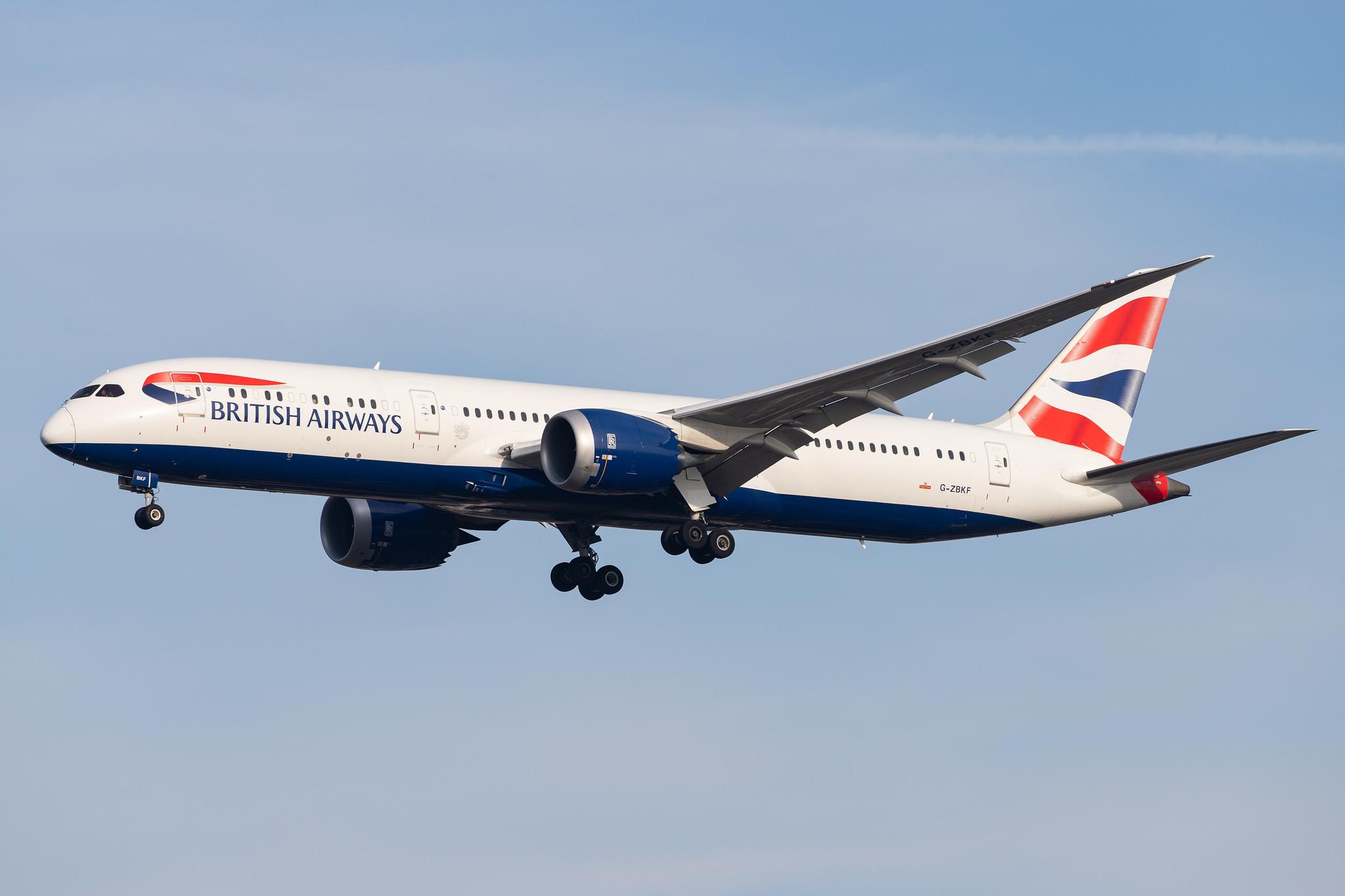 London Heathrow Airport: British Airways (BA / BAW) |  Boeing 787-9 Dreamliner B789 | G-ZBKF | MSN 38622