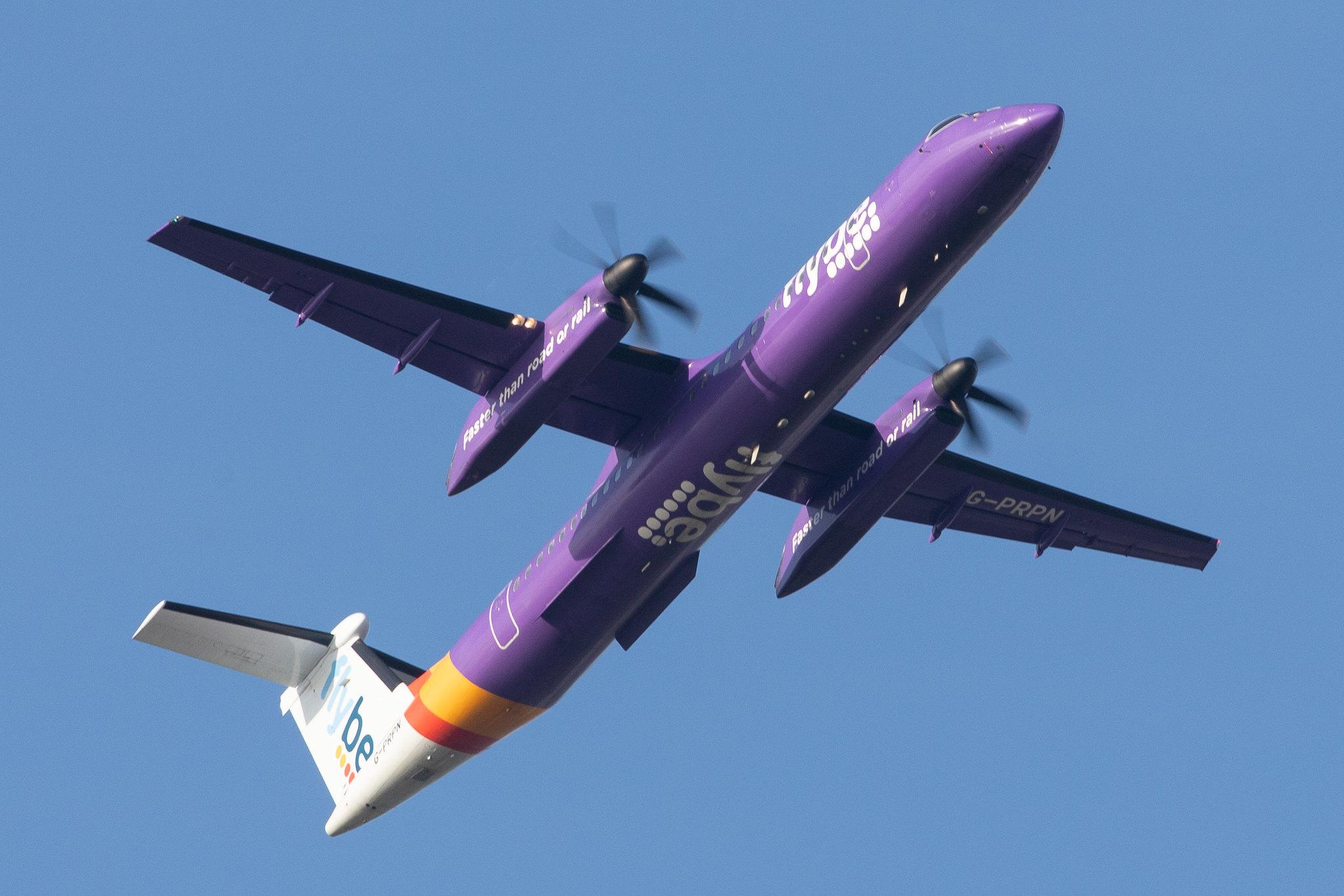 London Heathrow Airport: Flybe (BE / BEE) |  De Havilland Canada Dash 8-400 DH8D | G-PRPN | MSN 4213
