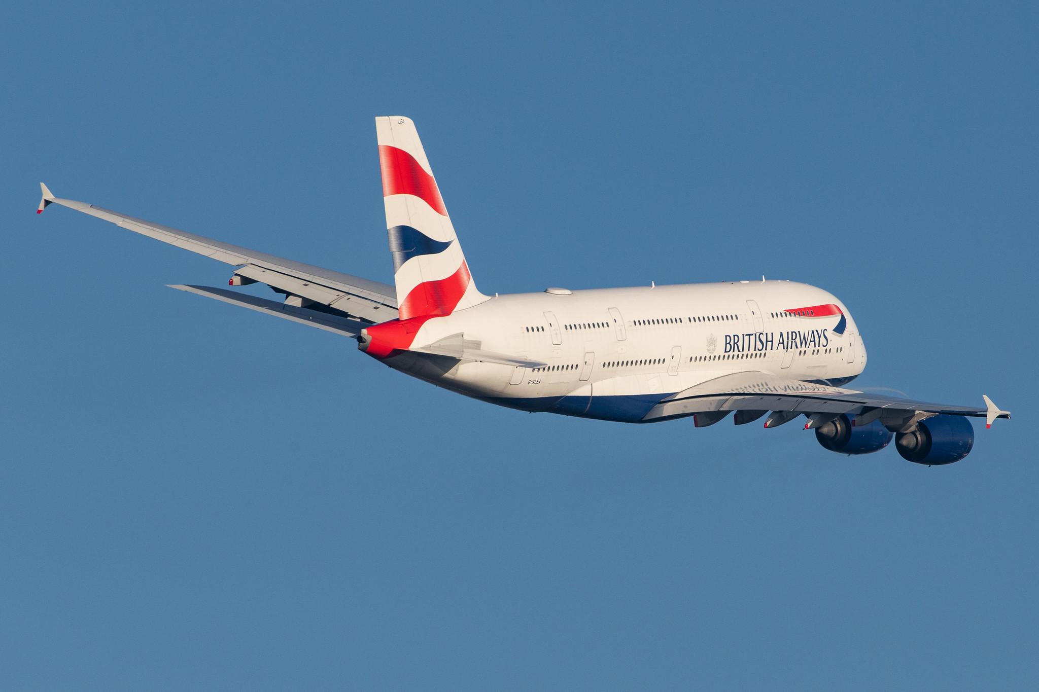 London Heathrow Airport: British Airways (BA / BAW) |  Airbus A380-841 A388 | G-XLEA | MSN 095