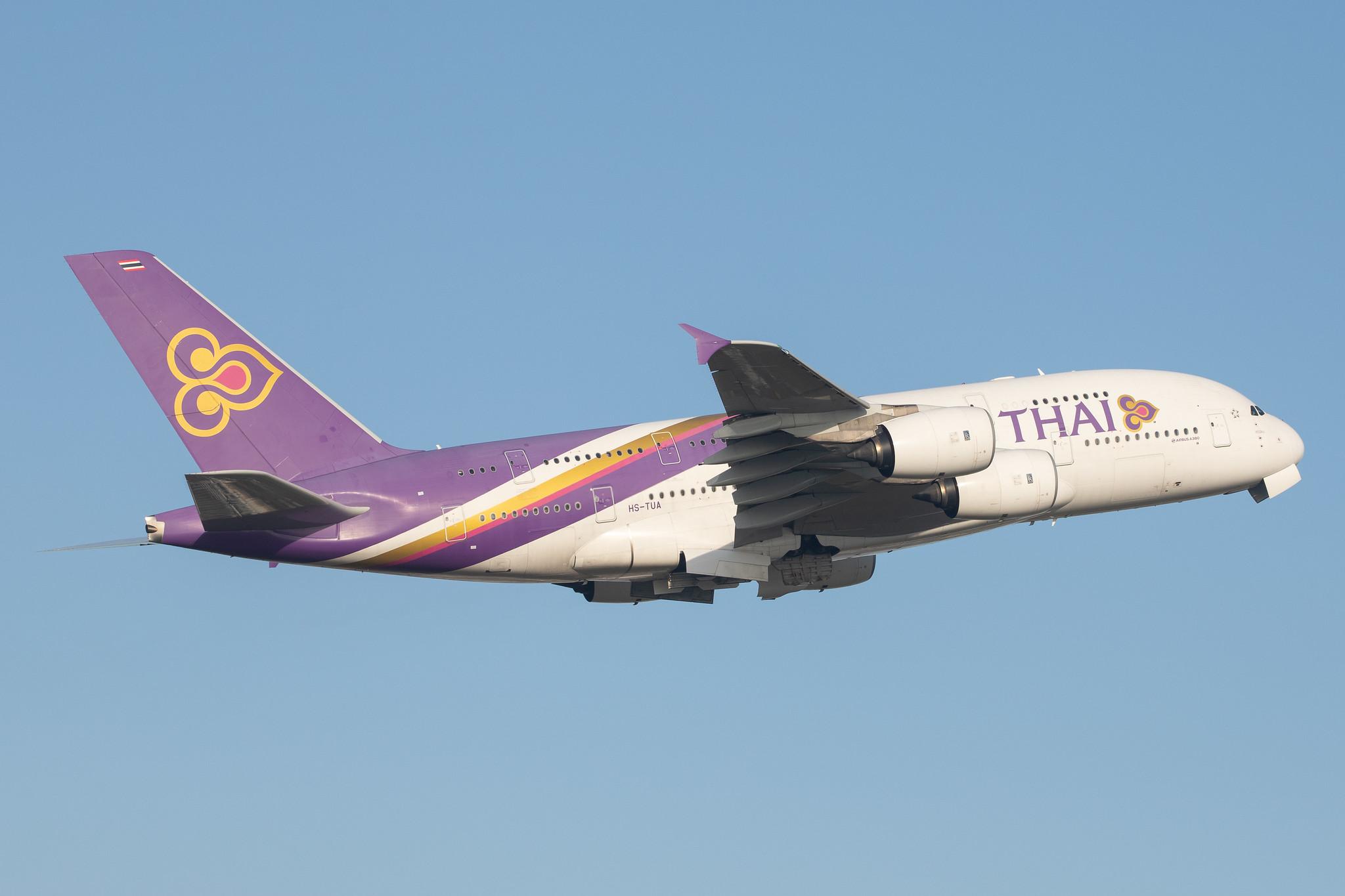 London Heathrow Airport: Thai Airways (TG / THA) |  Airbus A380-841 A388 | HS-TUA | MSN 087