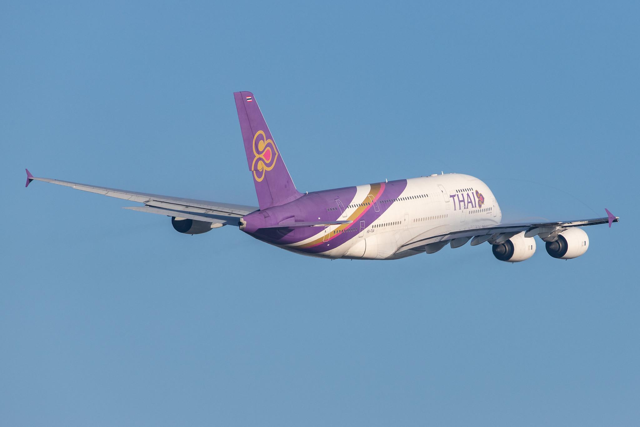 London Heathrow Airport: Thai Airways (TG / THA) |  Airbus A380-841 A388 | HS-TUA | MSN 087